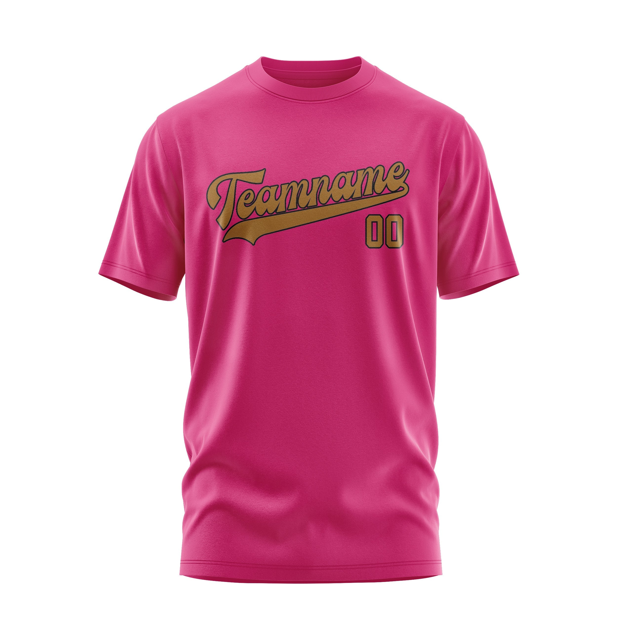 Custom Pink Khaki T-Shirt