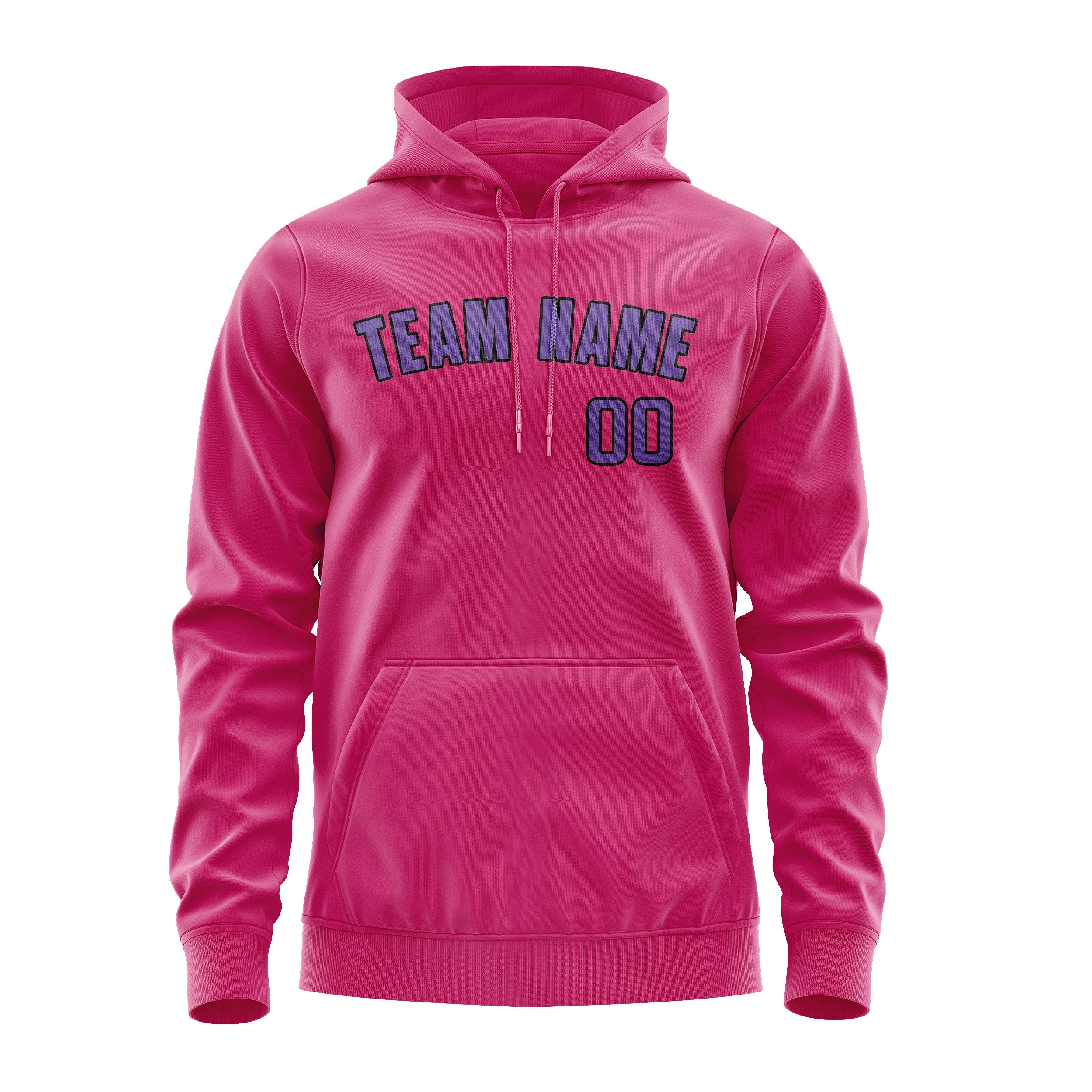 Custom Pink Light Purple Hoodie