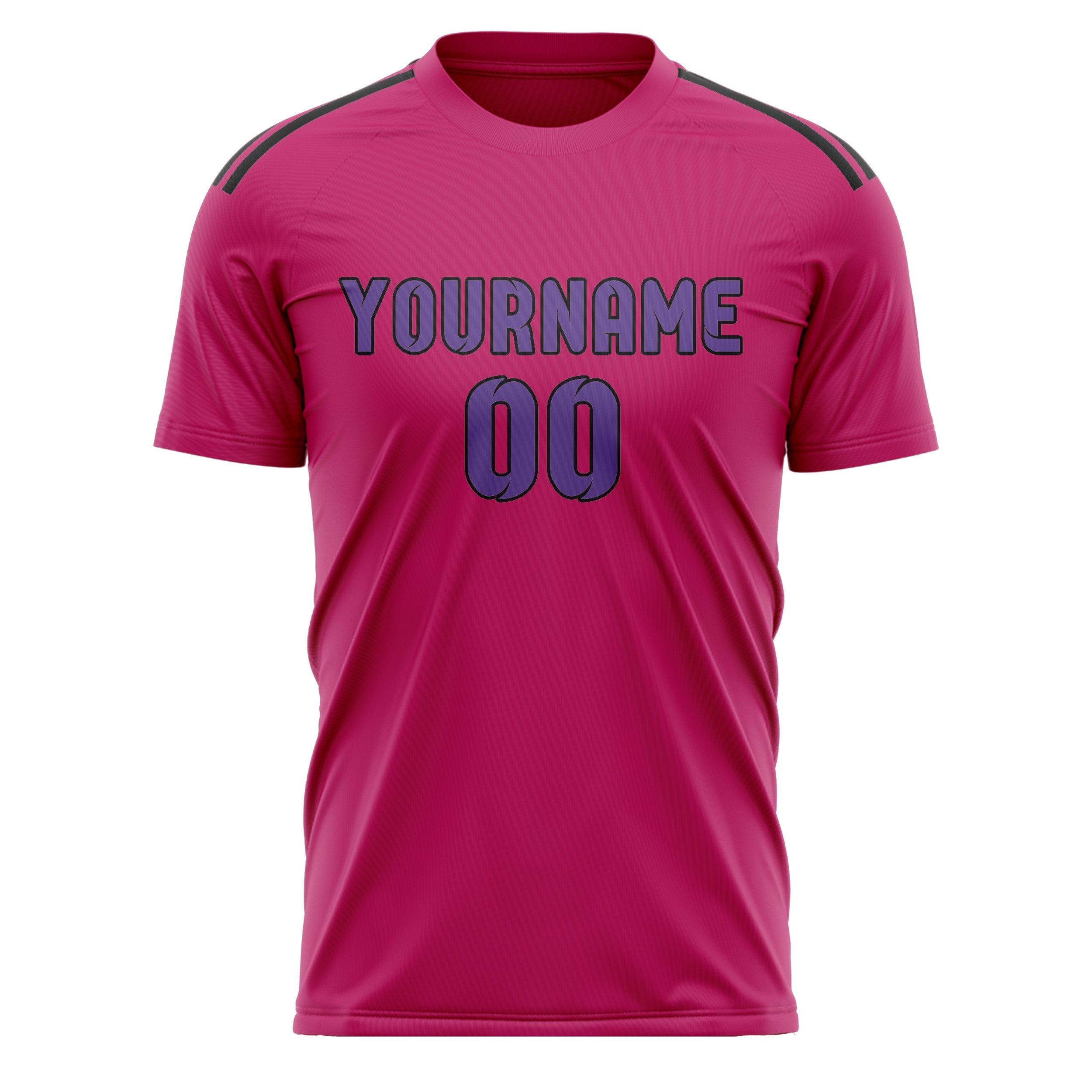 Custom Pink Light Purple Soccer Jersey