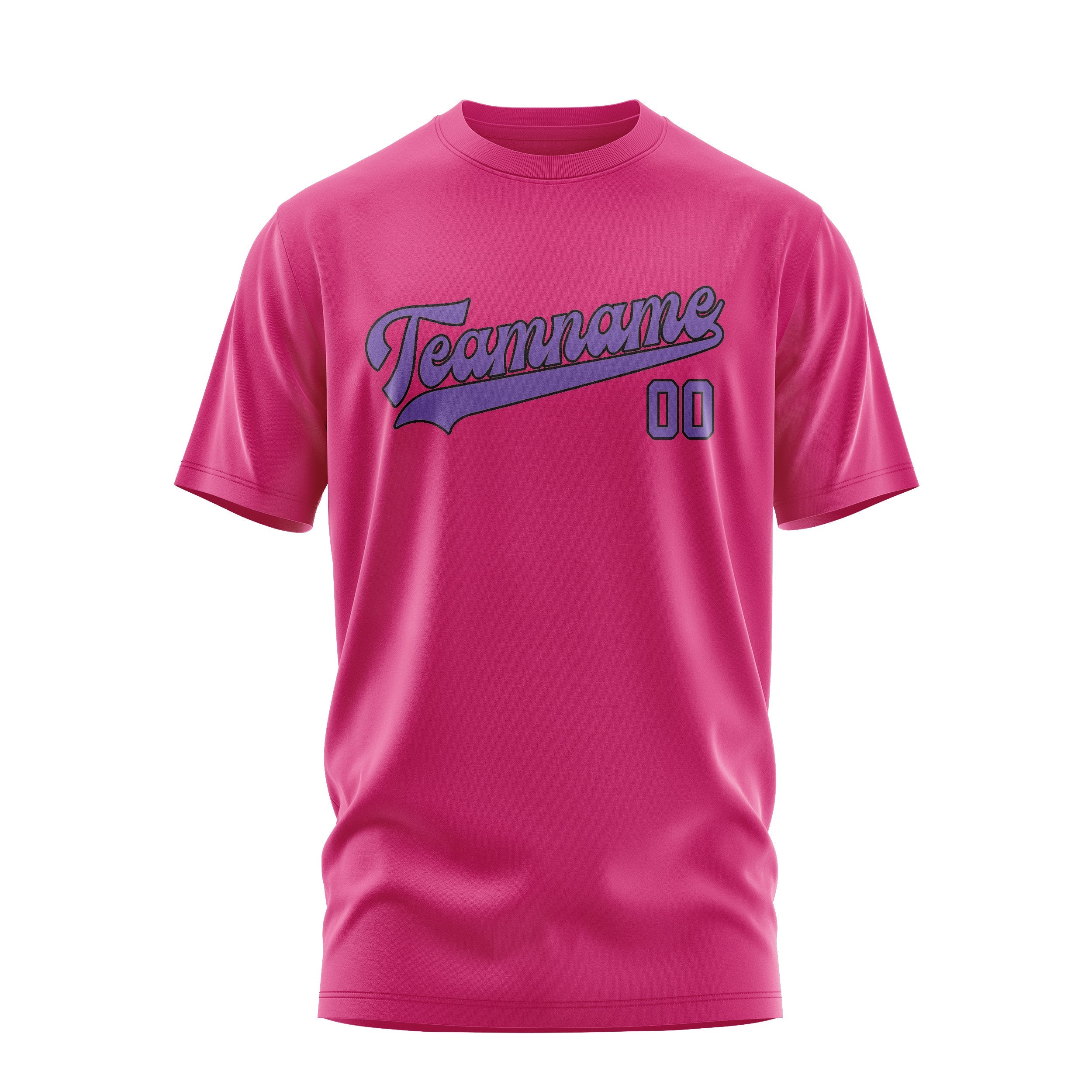 Custom Pink Light Purple T-Shirt