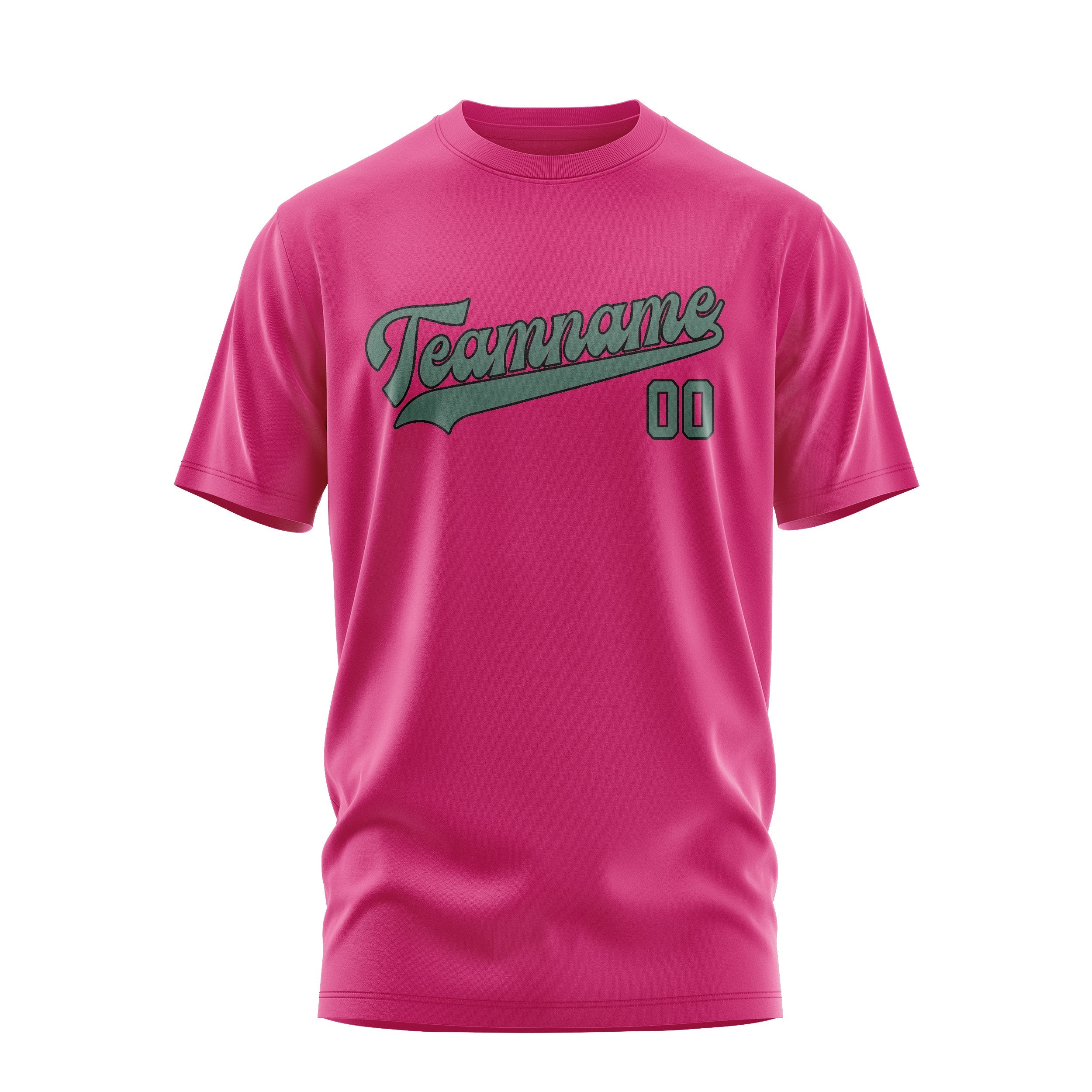 Custom Pink Blue Green T-Shirt