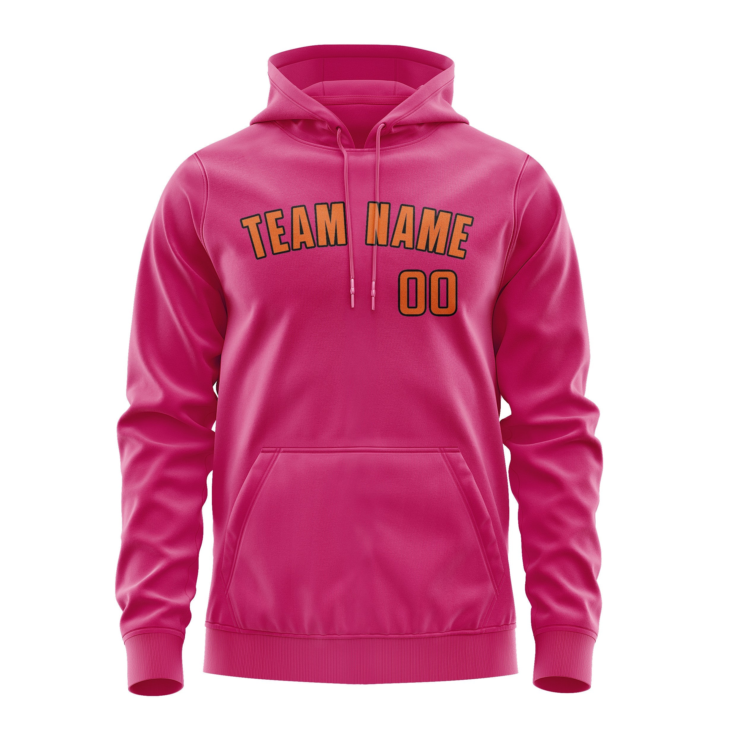 Custom Pink Orange Hoodie