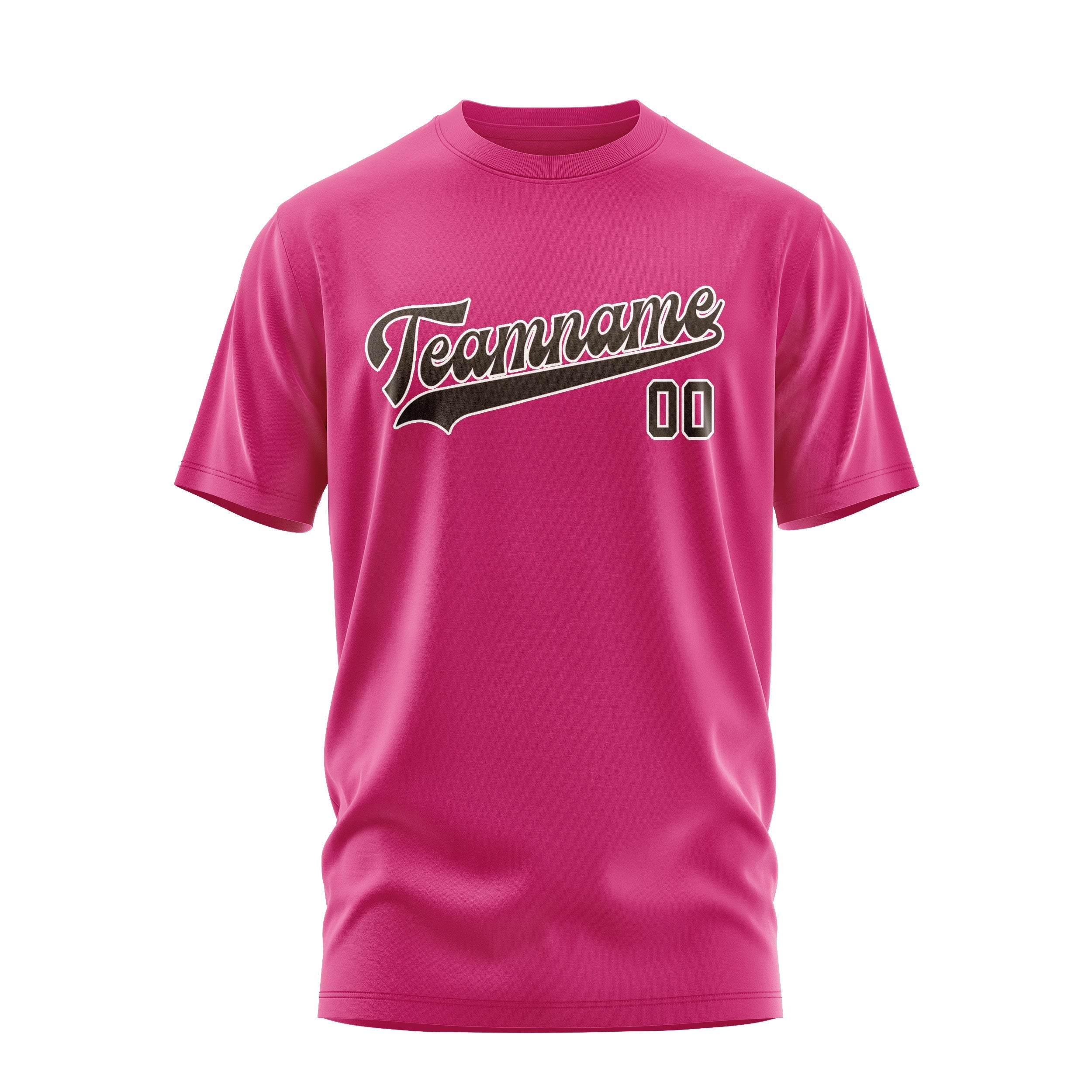 Custom Pink Brown T-Shirt