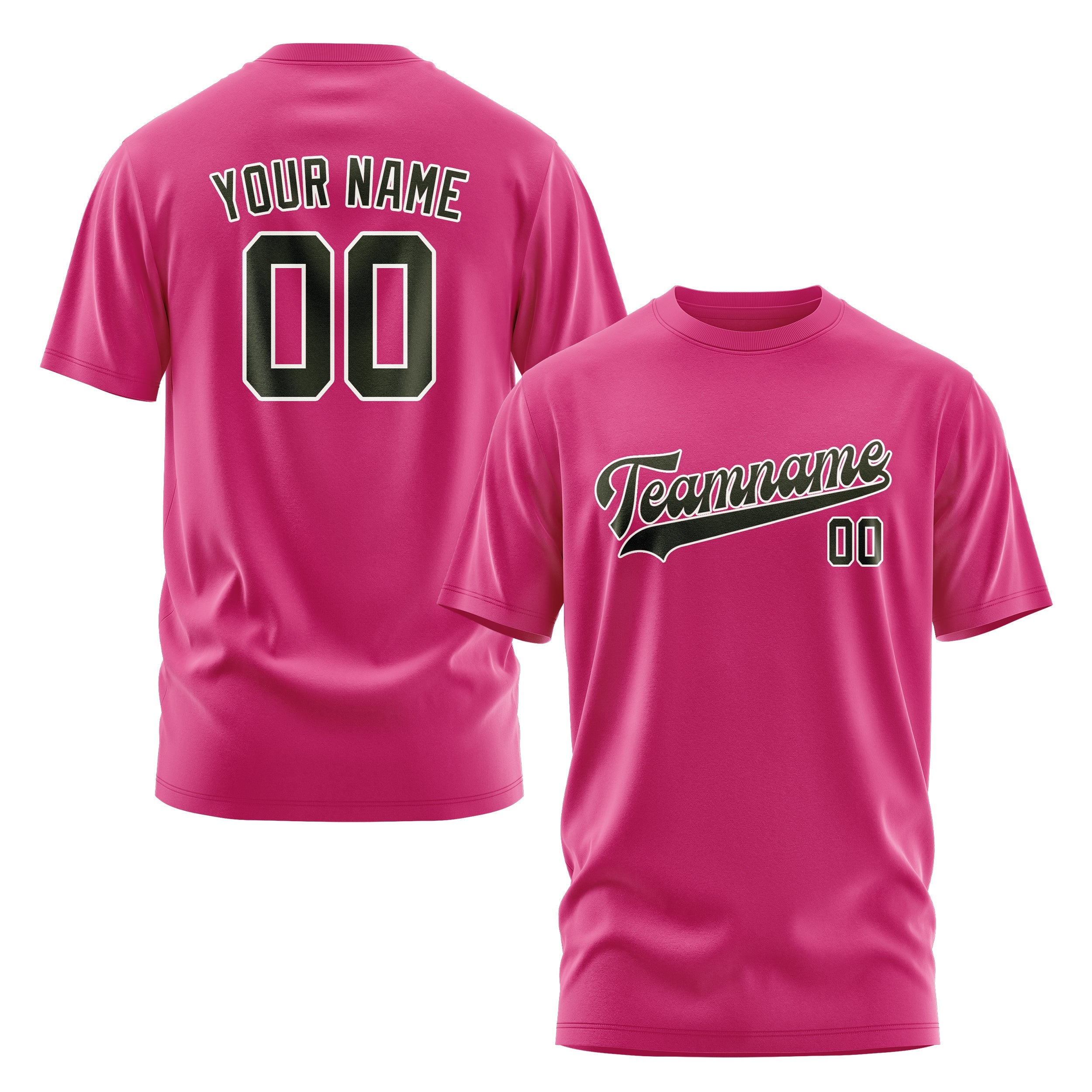 Custom Pink Olive T-Shirt