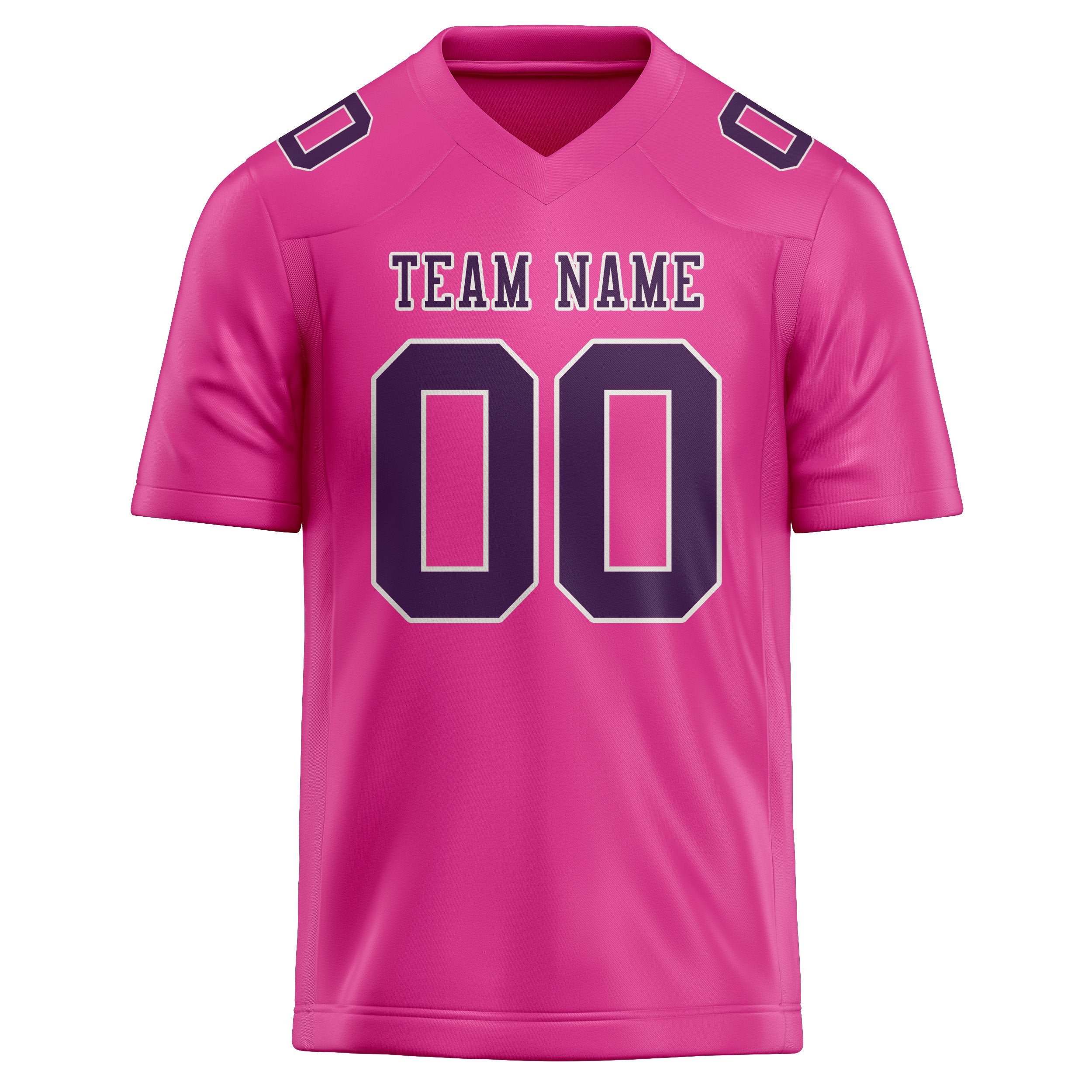 Custom Pink Purple Football Jersey