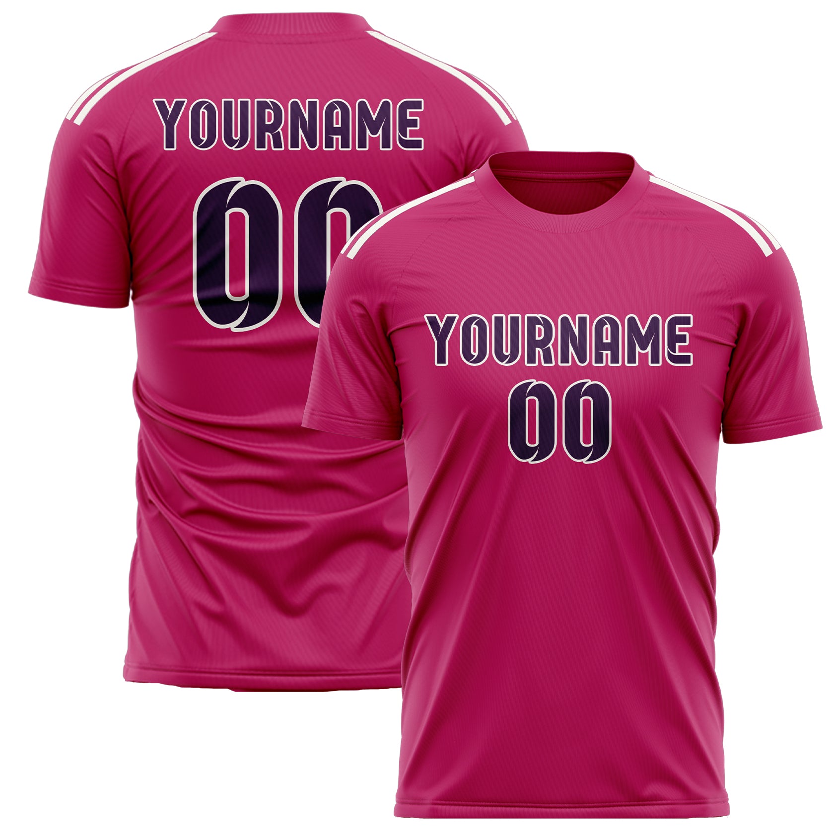 Custom Pink Purple Soccer Jersey