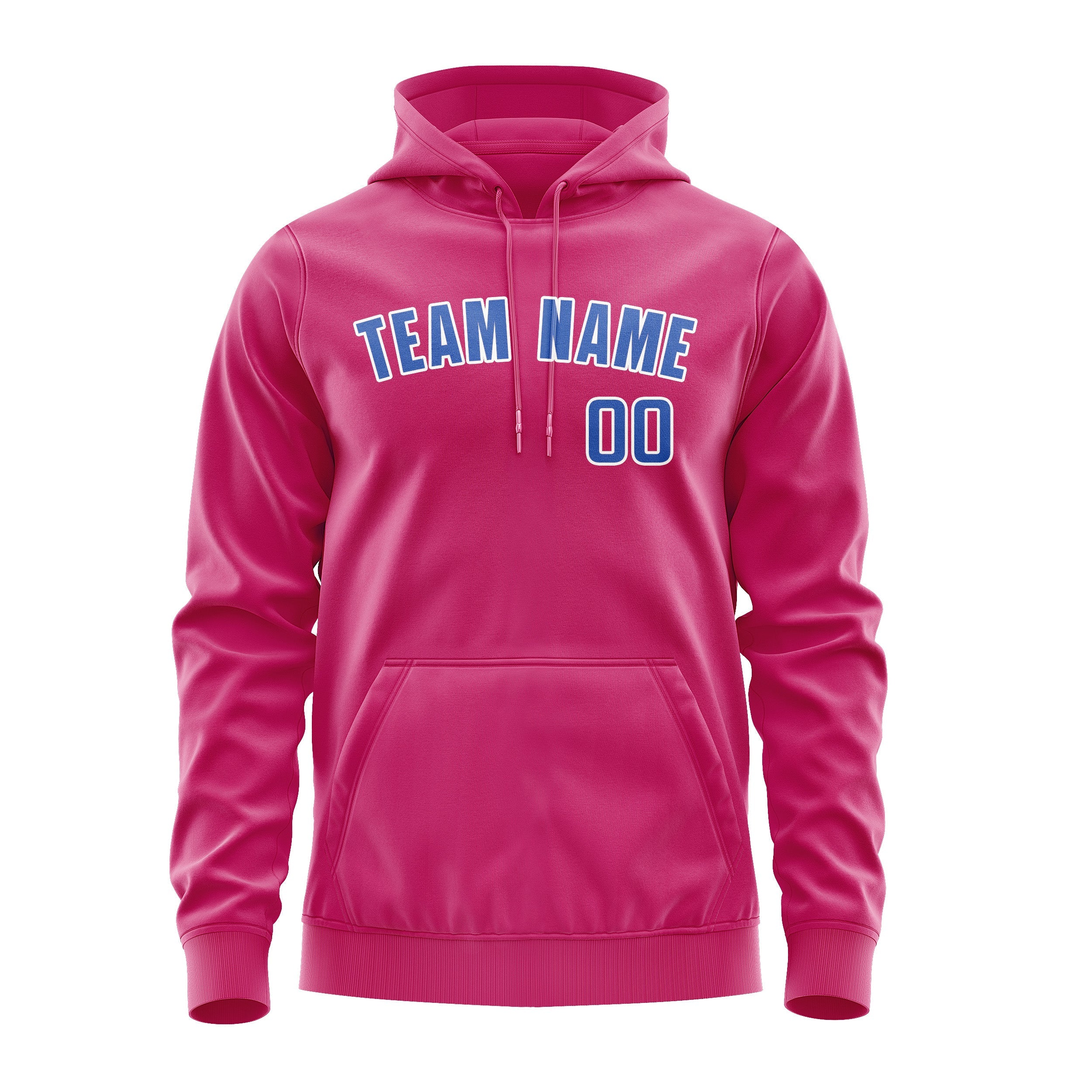 Custom Pink Sky Blue Hoodie