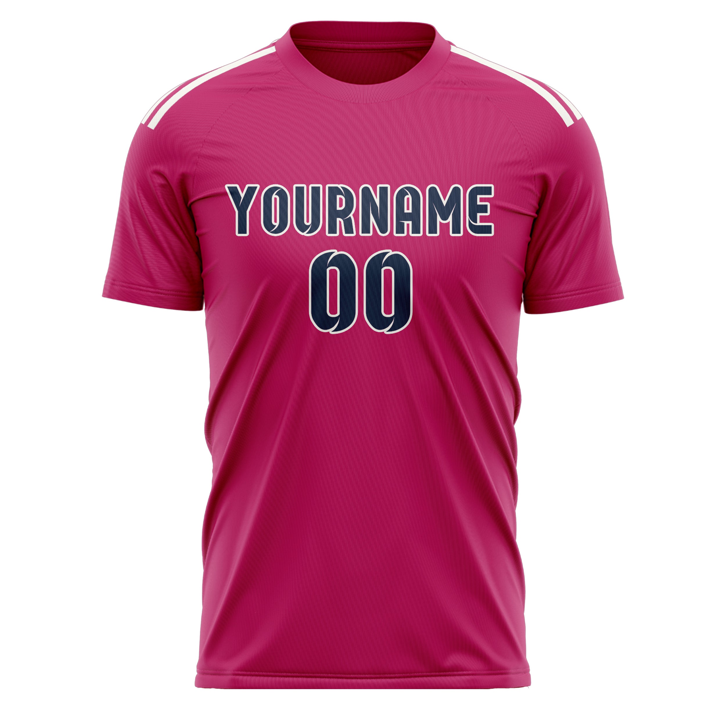 Custom Pink Blue Soccer Jersey