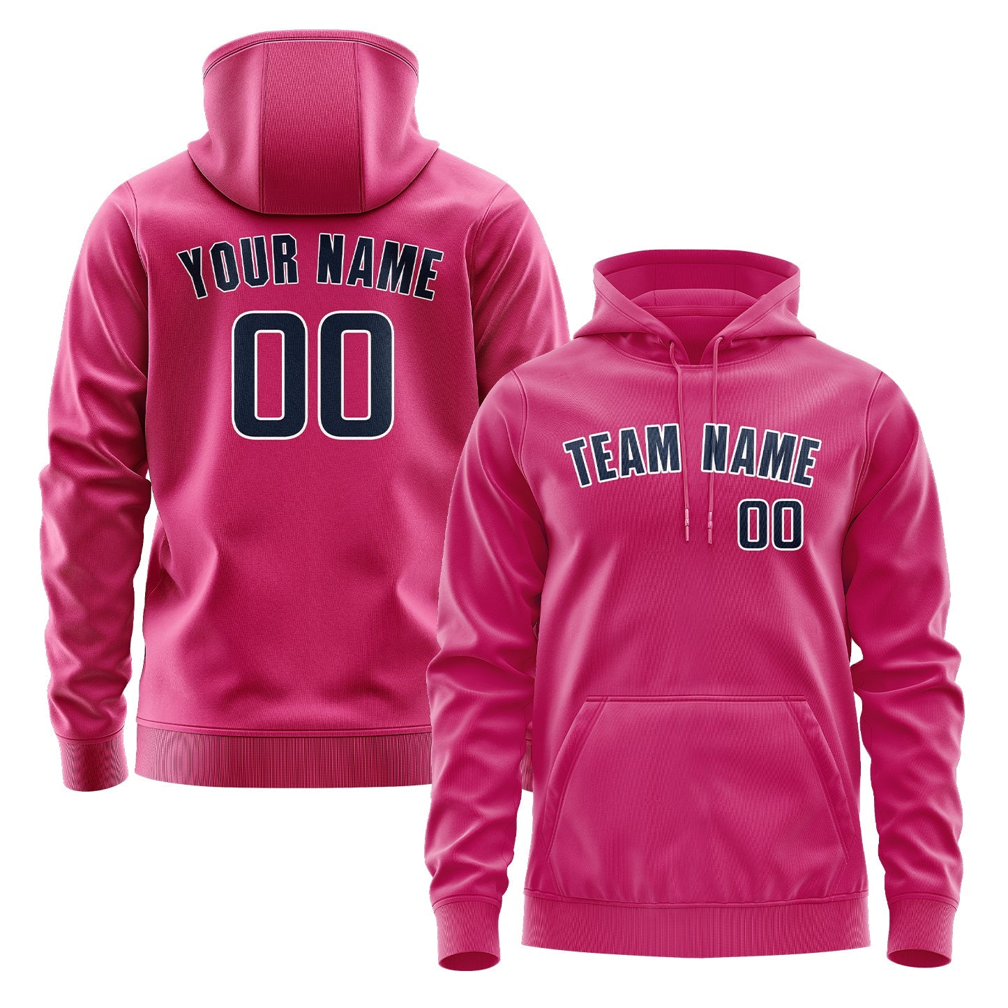 Custom Pink Blue Hoodie