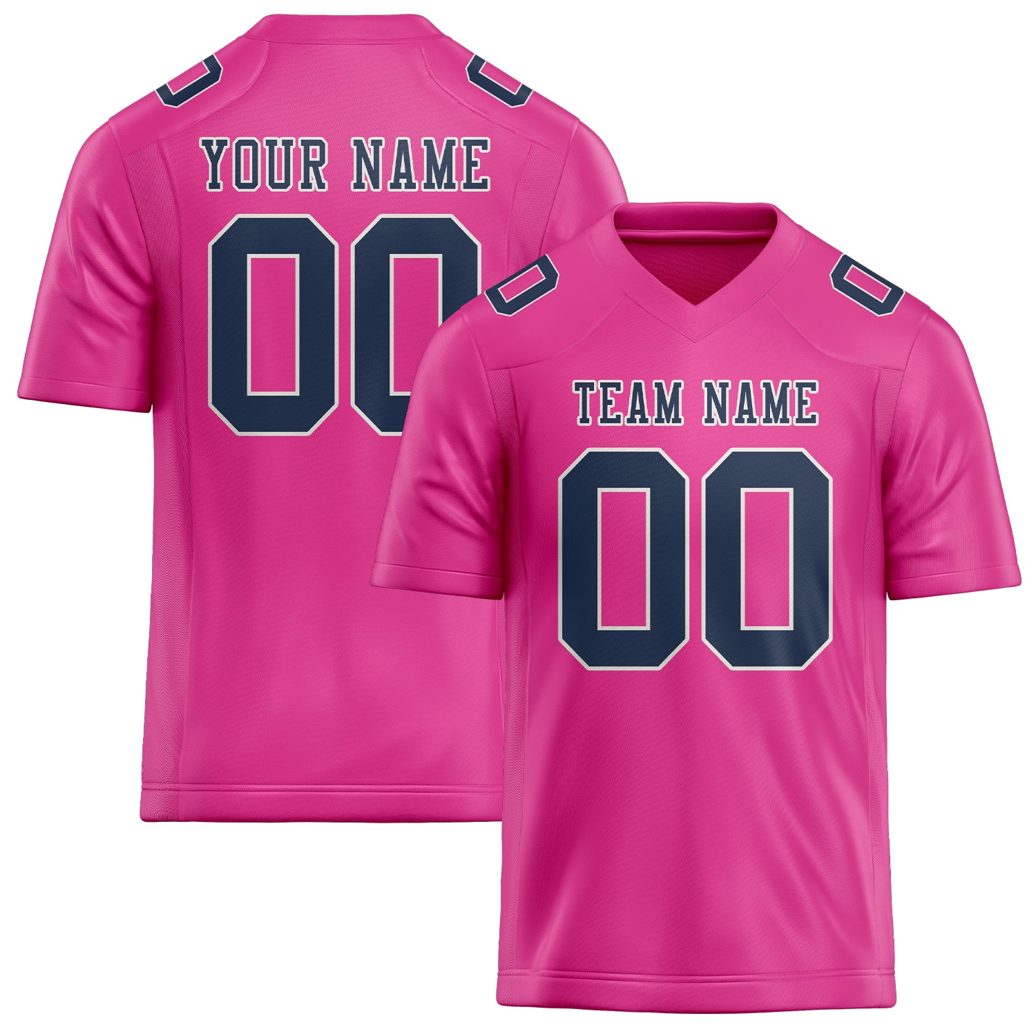 Custom Pink Blue Football Jersey