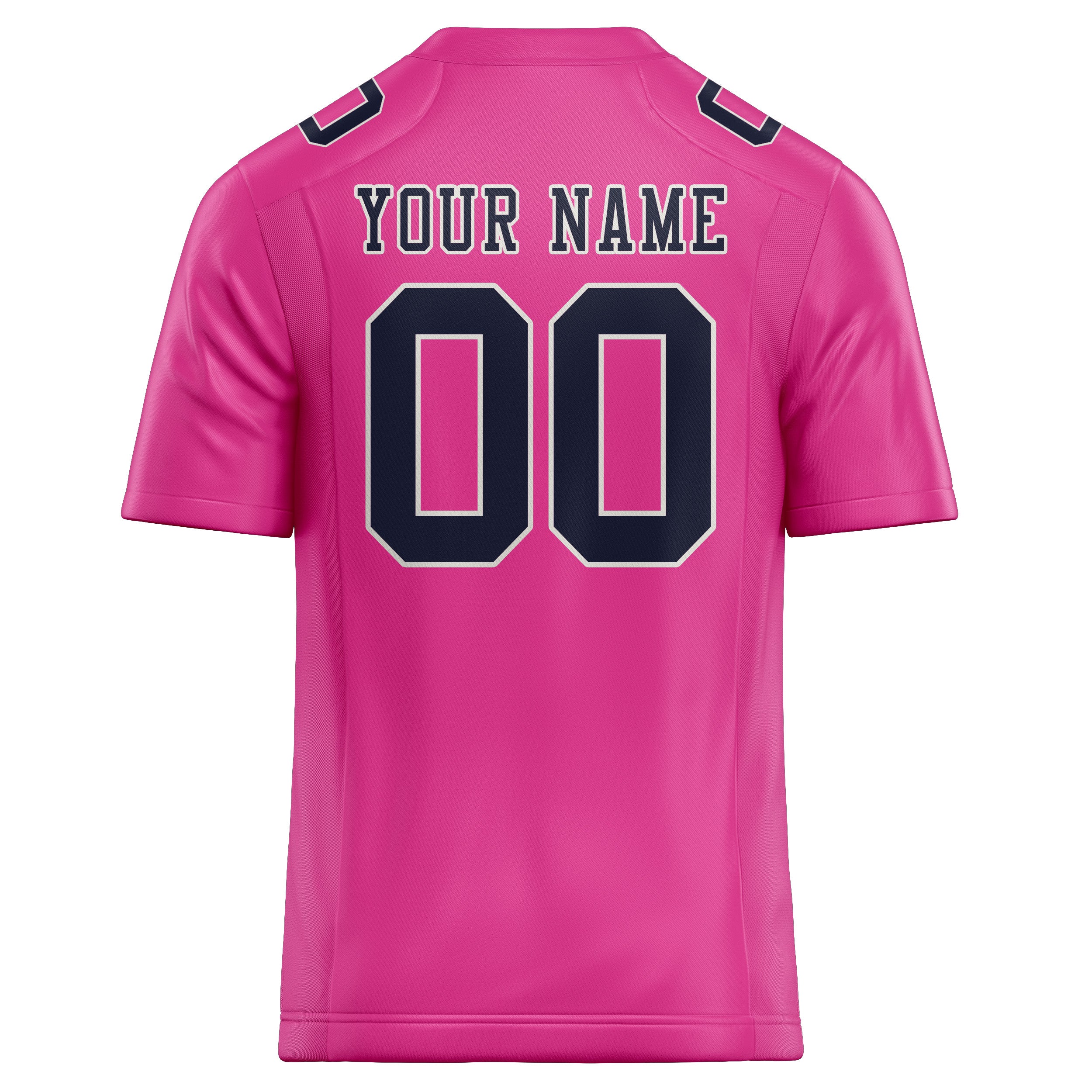 Custom Pink Navy Football Jersey