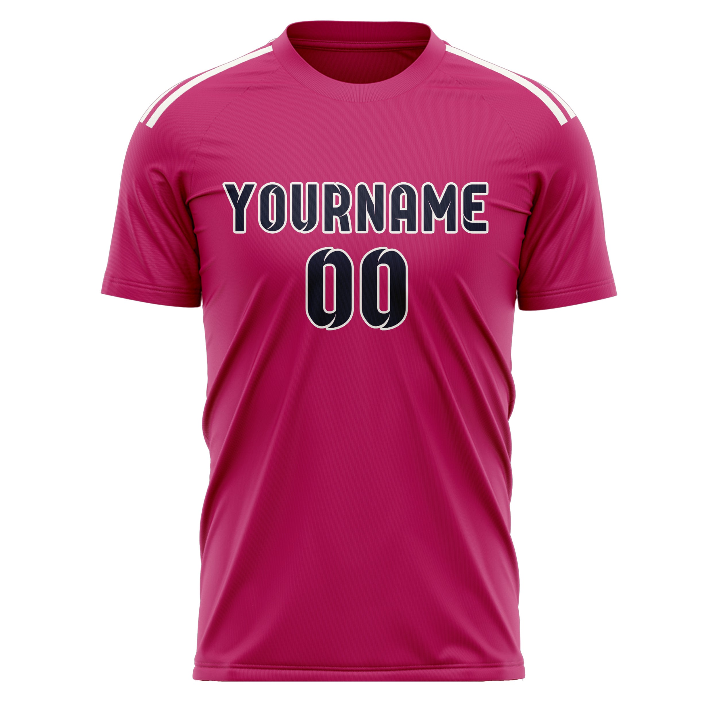 Custom Pink Navy Soccer Jersey