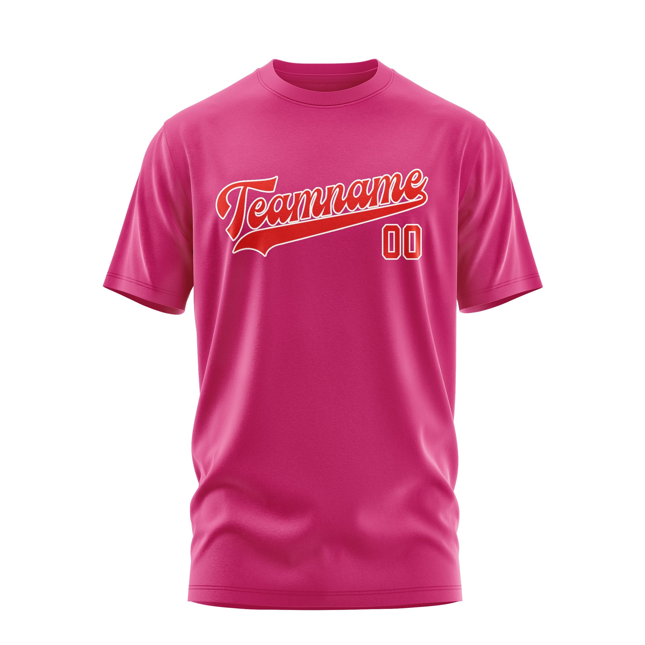 Custom Pink Orange Red T-Shirt