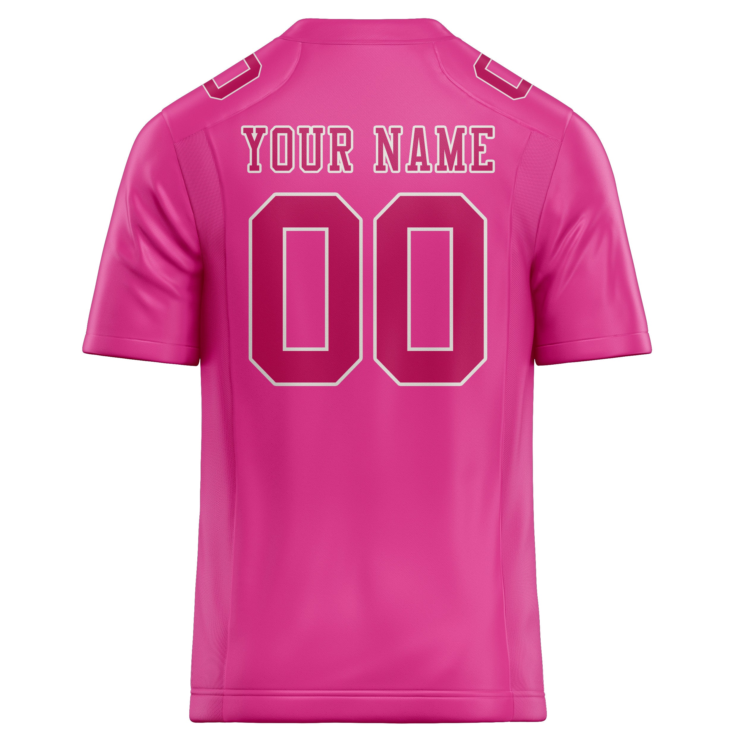 Custom Pink Pink Football Jersey
