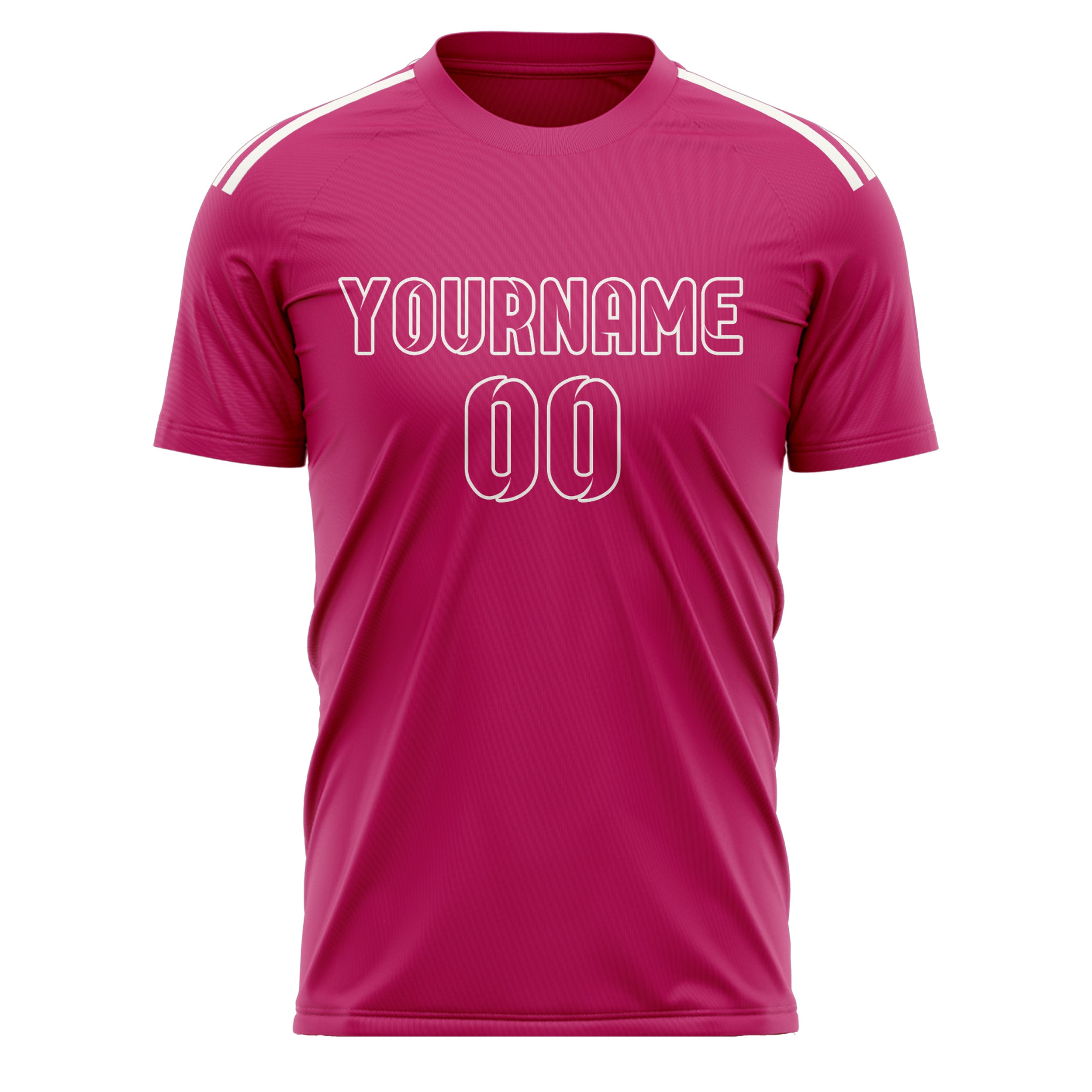 Custom Pink Pink Soccer Jersey