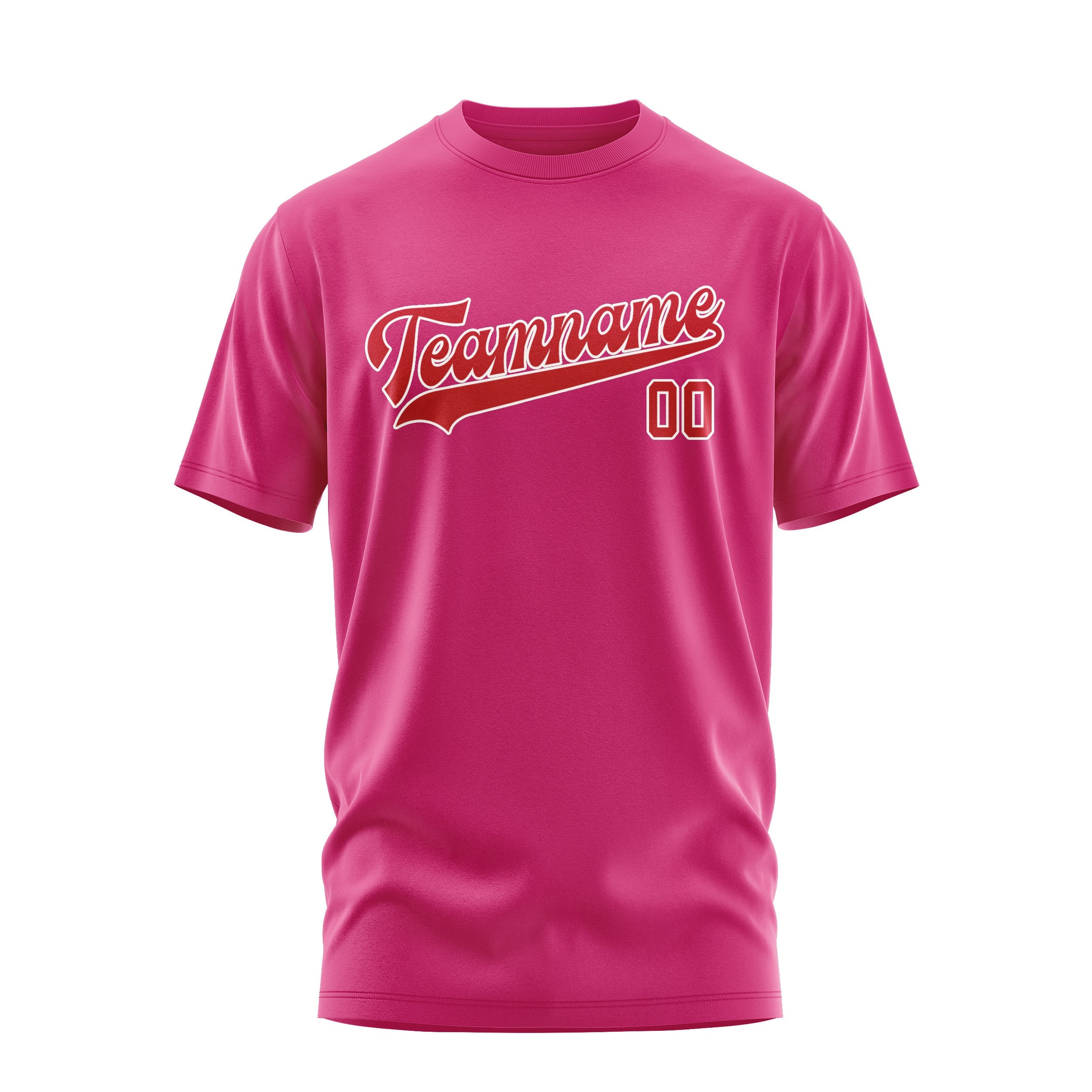 Custom Pink Red T-Shirt