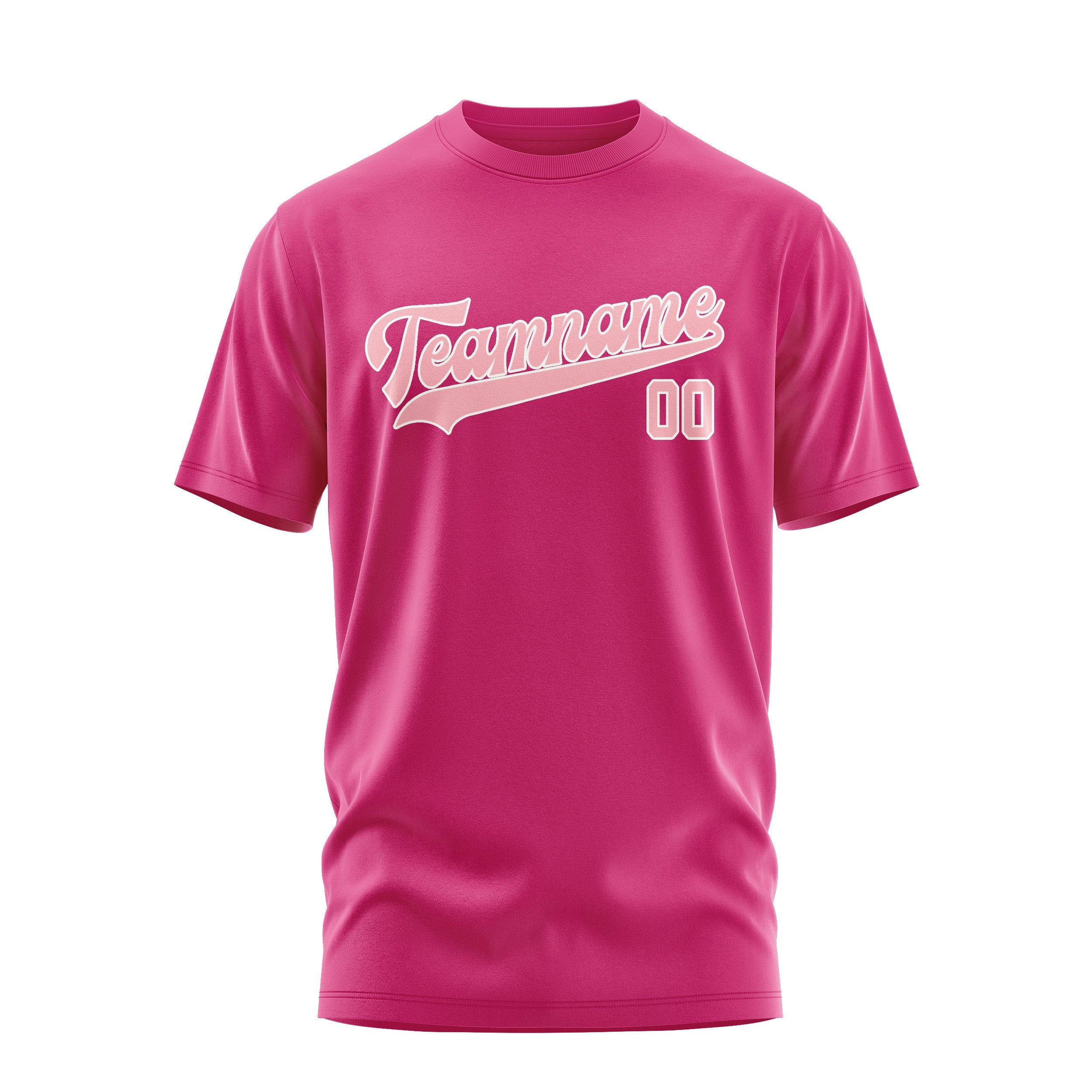 Custom Pink Light Pink T-Shirt