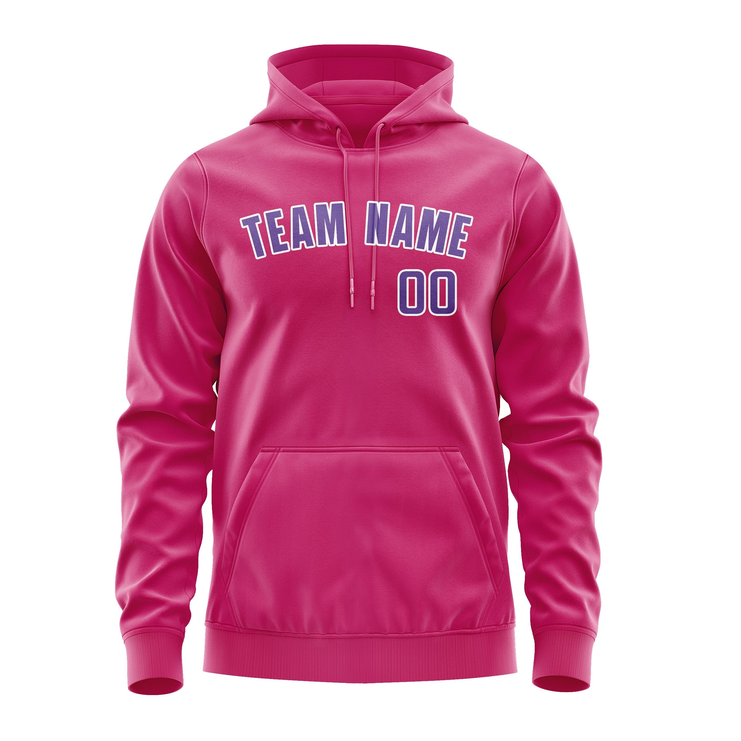 Custom Pink Light Purple Hoodie
