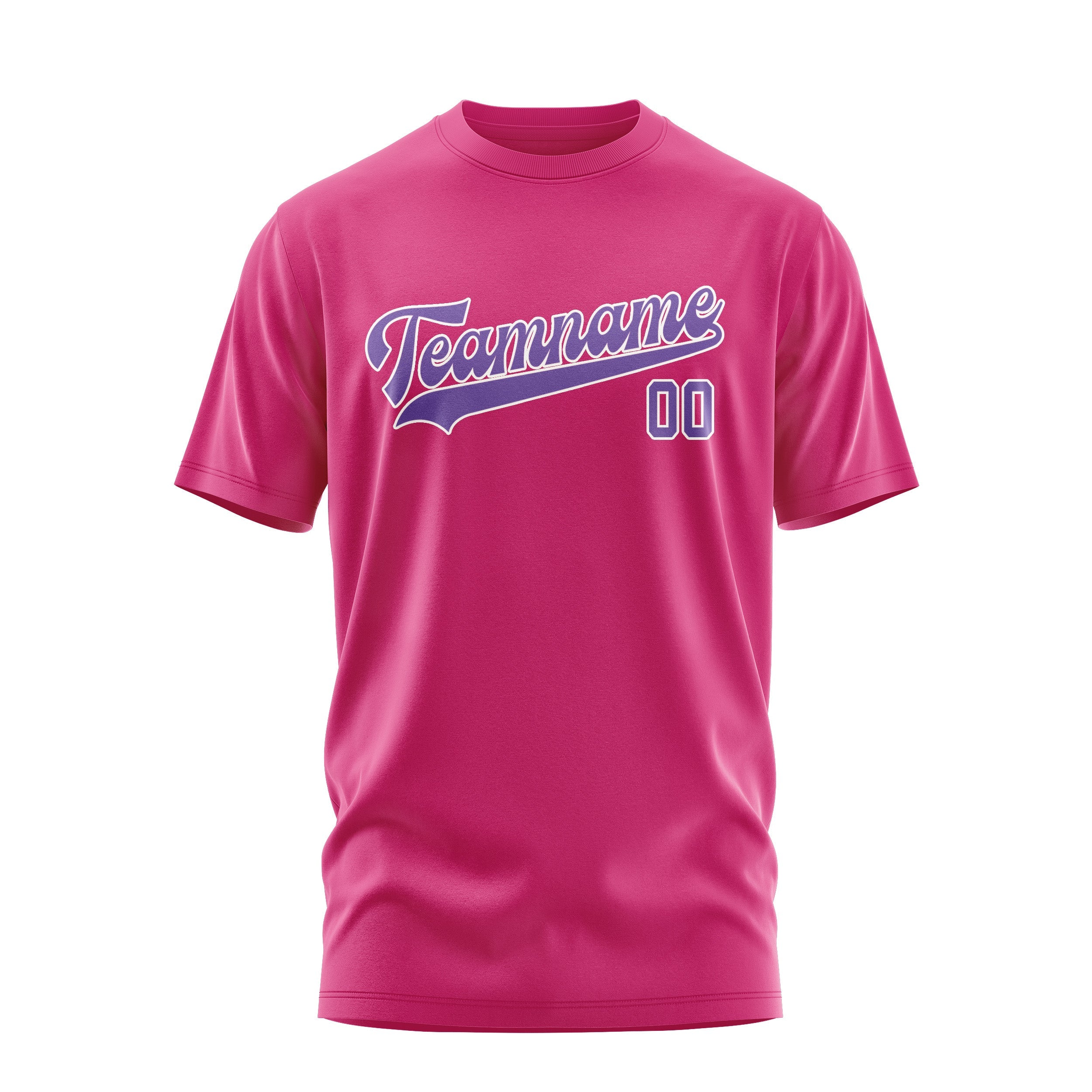 Custom Pink Light Purple T-Shirt