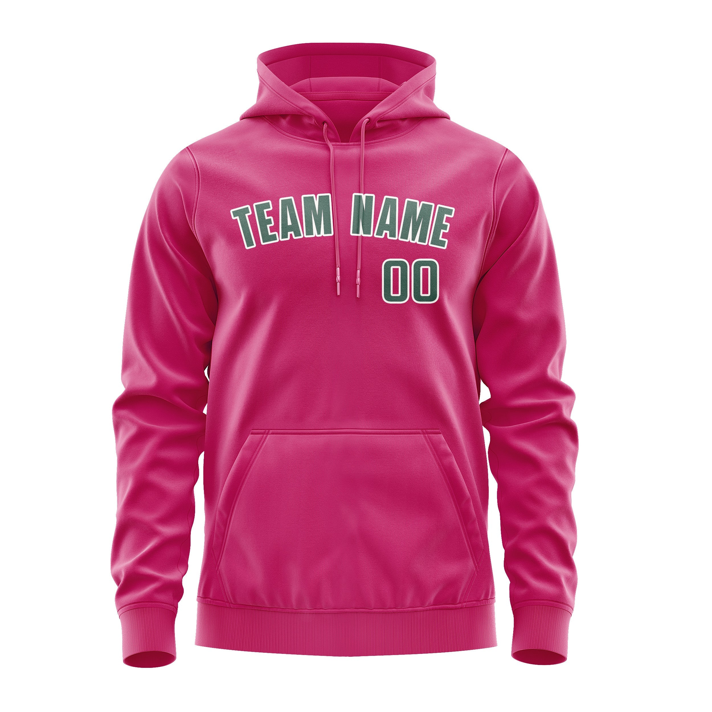 Custom Pink Blue Green Hoodie