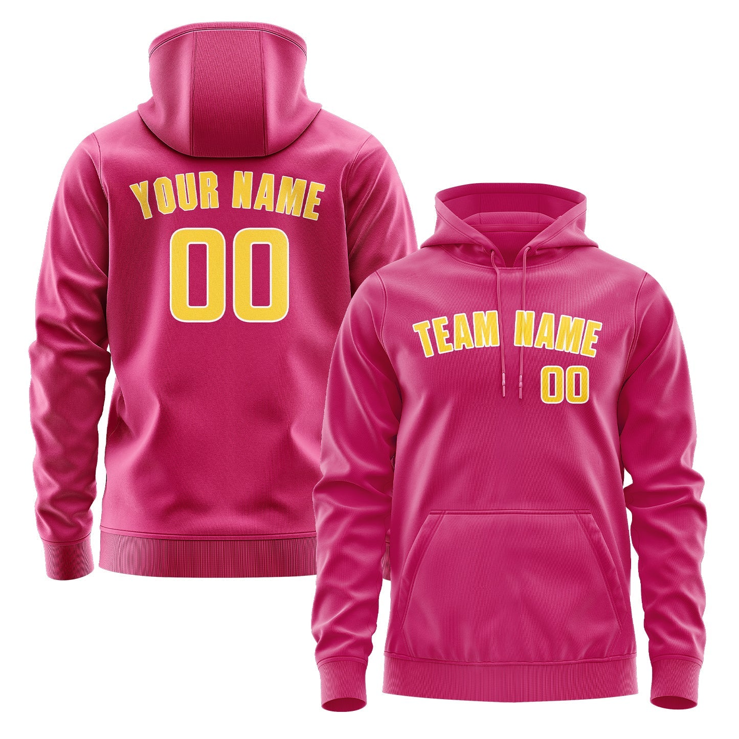 Custom Pink Gold Hoodie