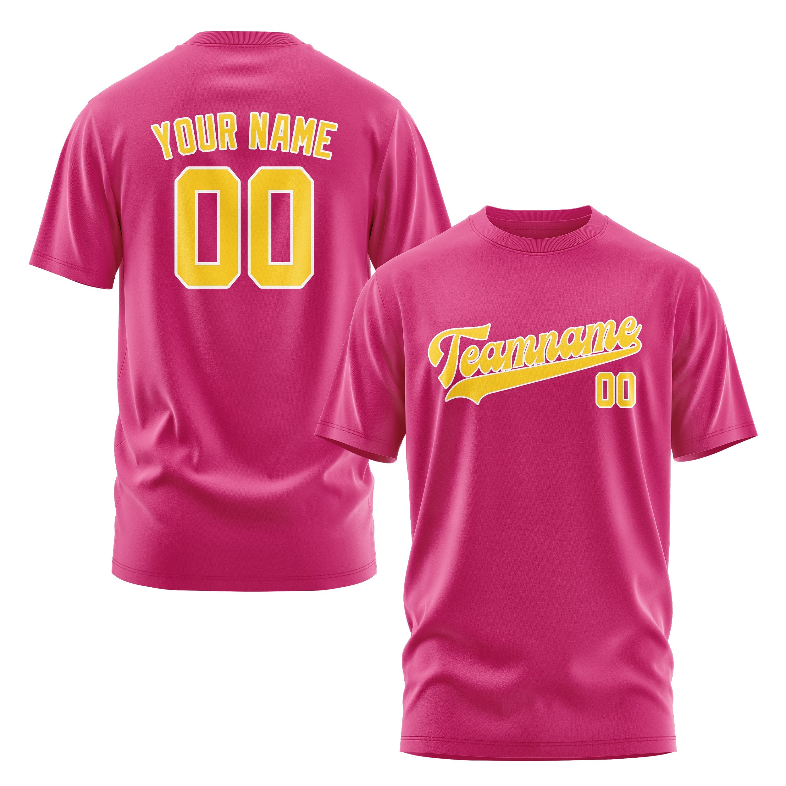 Custom Pink Gold T-Shirt