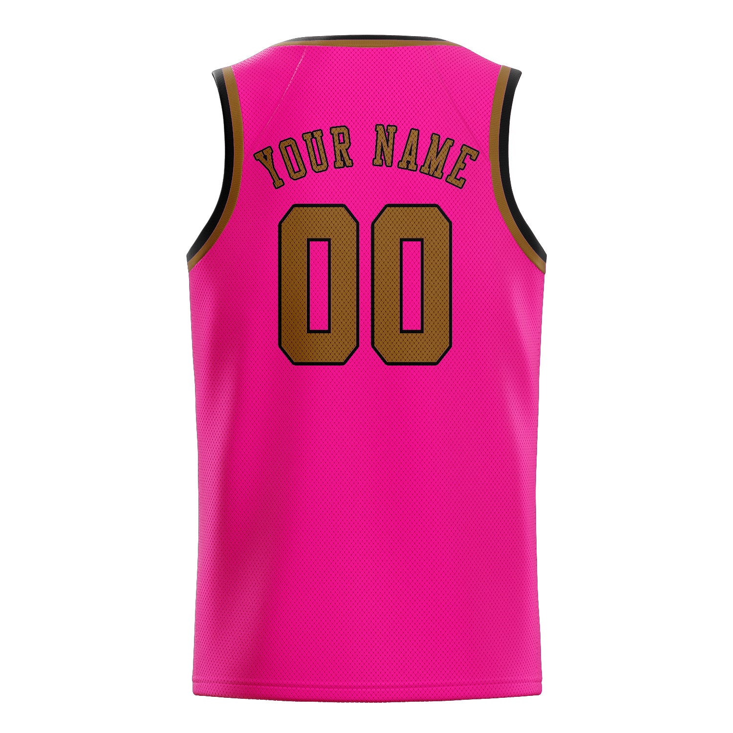 Custom Pink Khaki Basketball Jersey