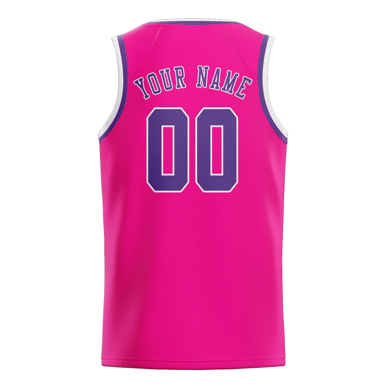 Custom Pink Light Purple Basketball Jersey