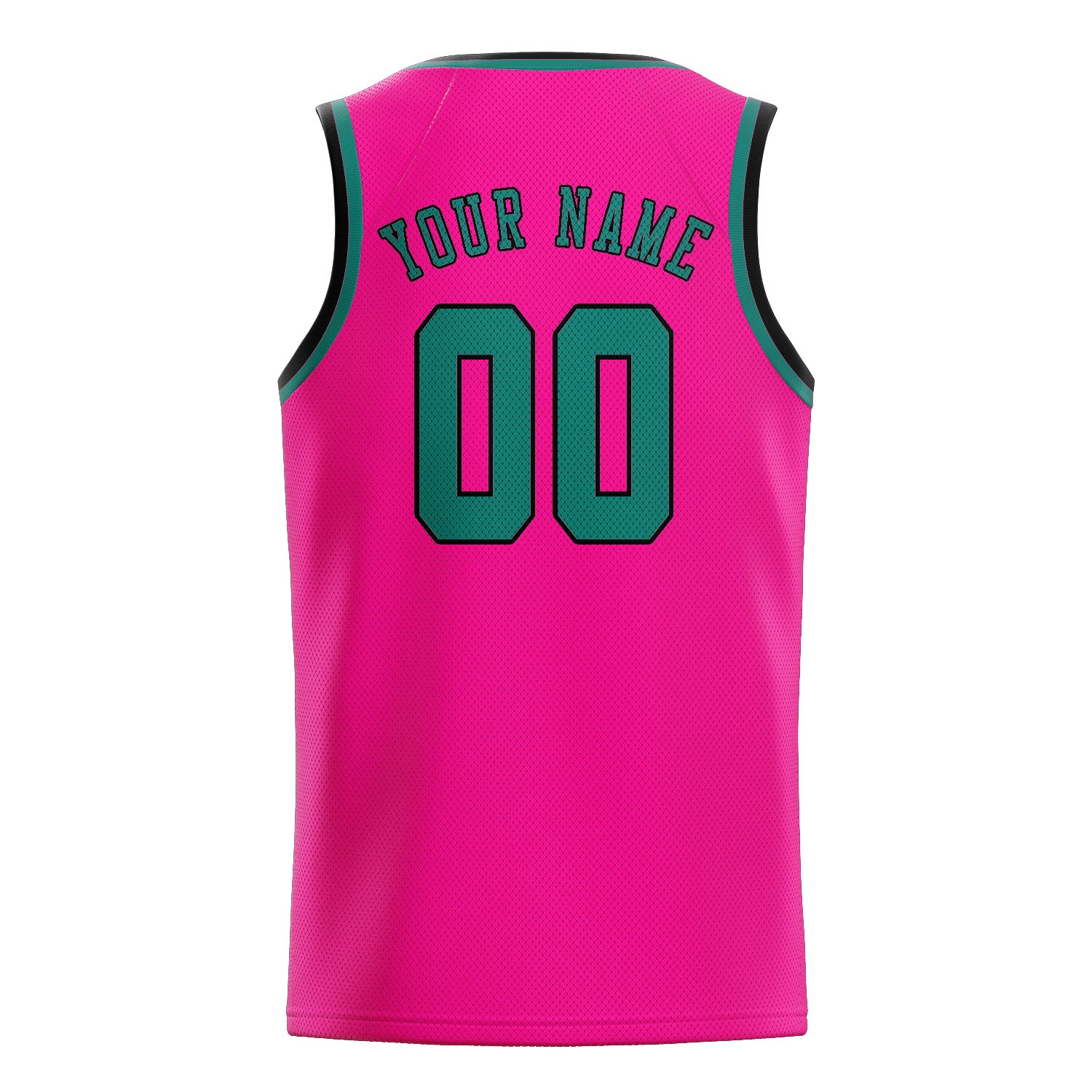 Custom Pink Blue Green Basketball Jersey