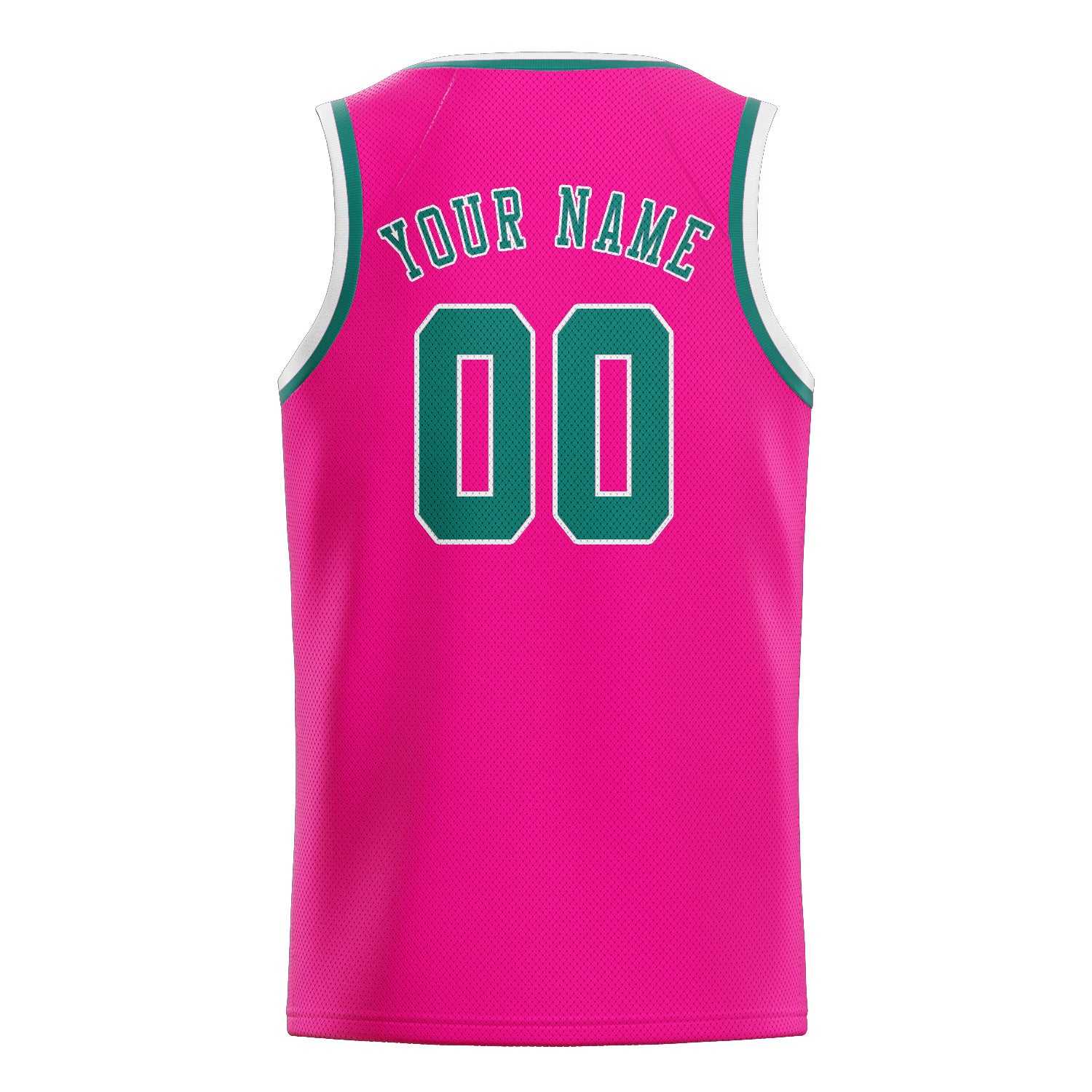 Custom Pink Blue Green Basketball Jersey