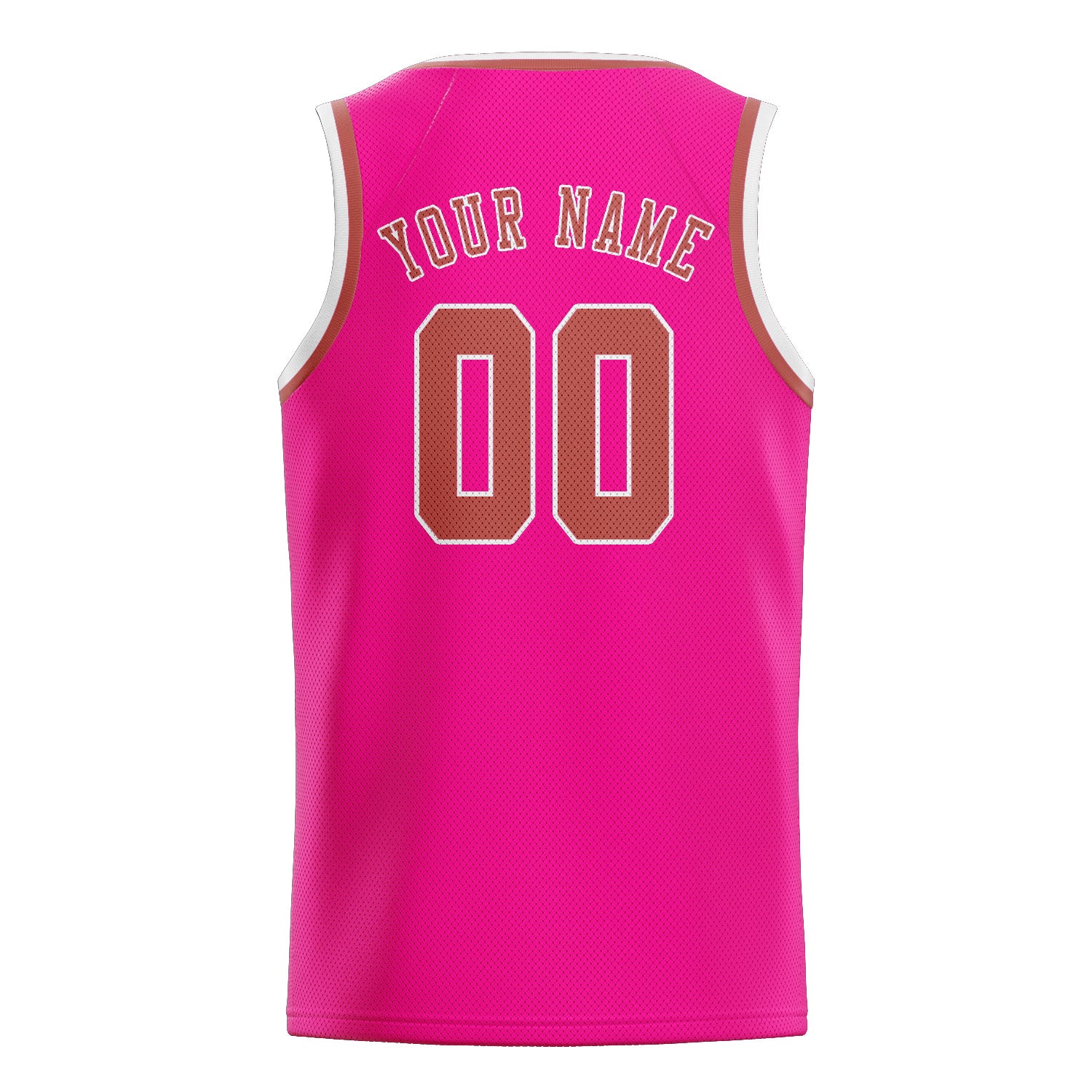 Custom Pink Copper Rose Basketball Jersey