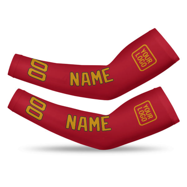 Custom Red Yellow Arm Sleeve