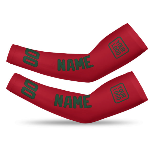 Custom Red Green Arm Sleeve