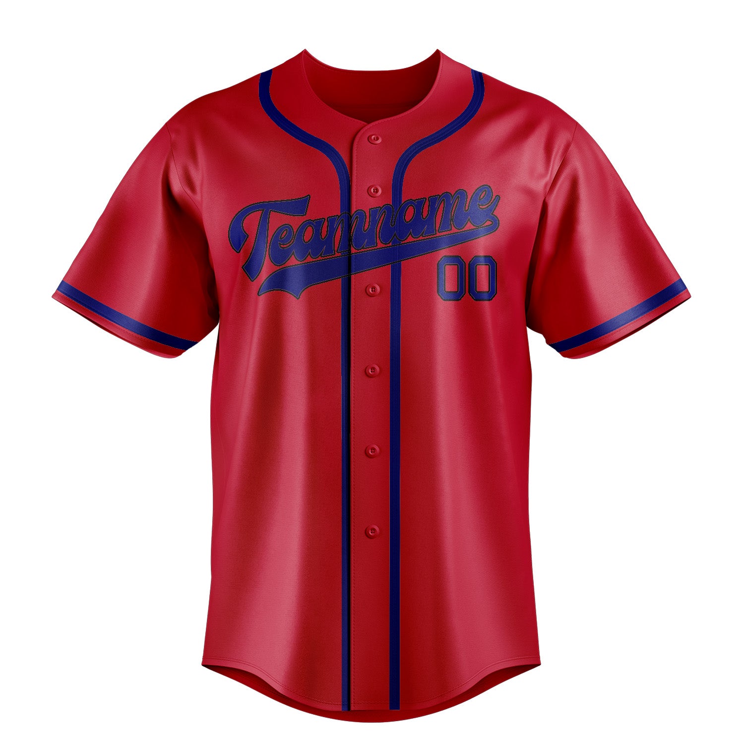 Custom Red Sky Blue Baseball Jersey