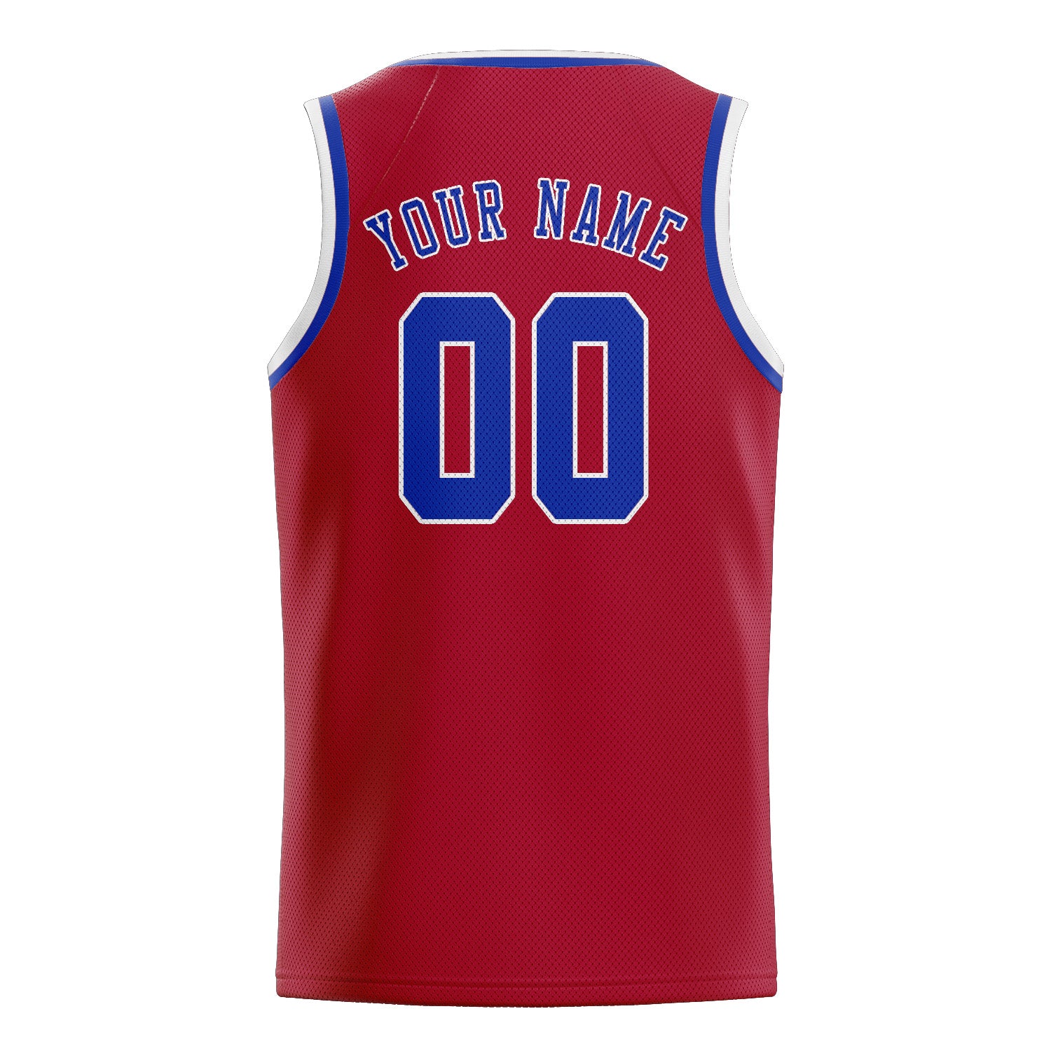 Custom Red Sky Blue Basketball Jersey