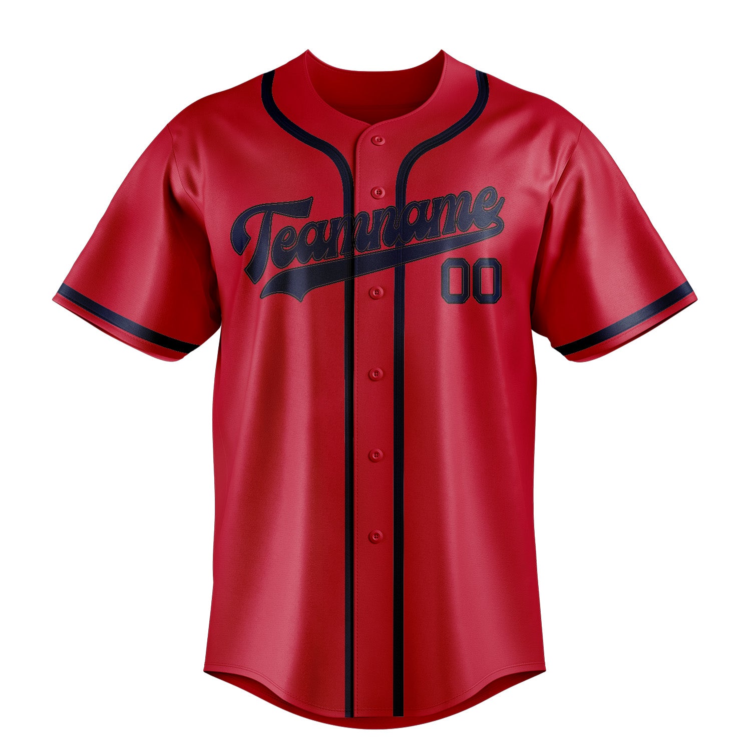 Custom Red Blue Baseball Jersey
