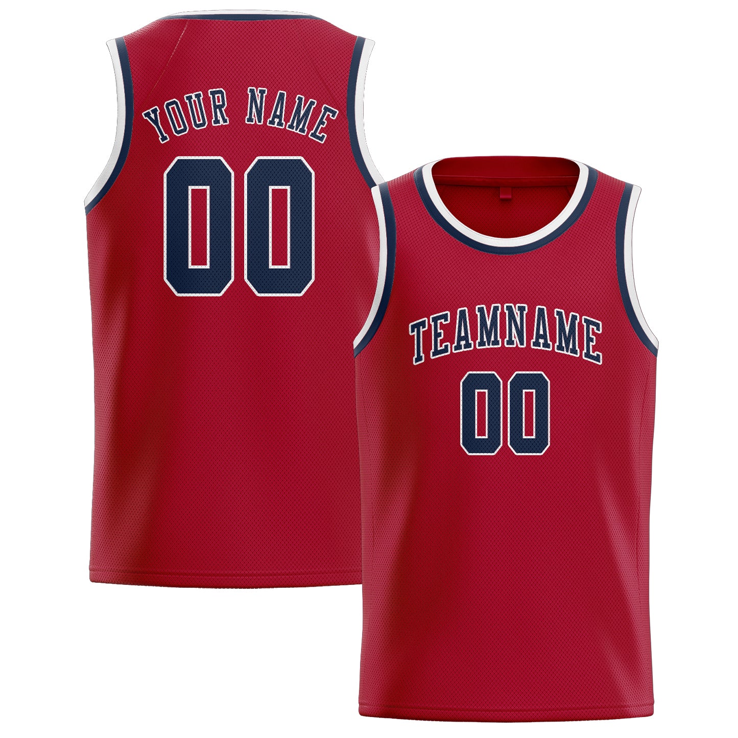 Custom Red Blue Basketball Jersey