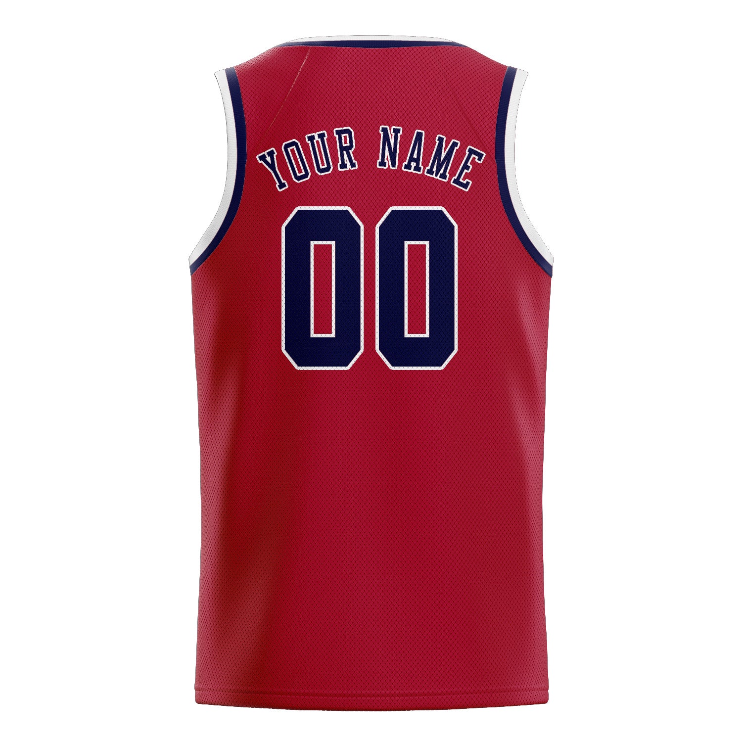 Custom Red Navy Basketball Jersey