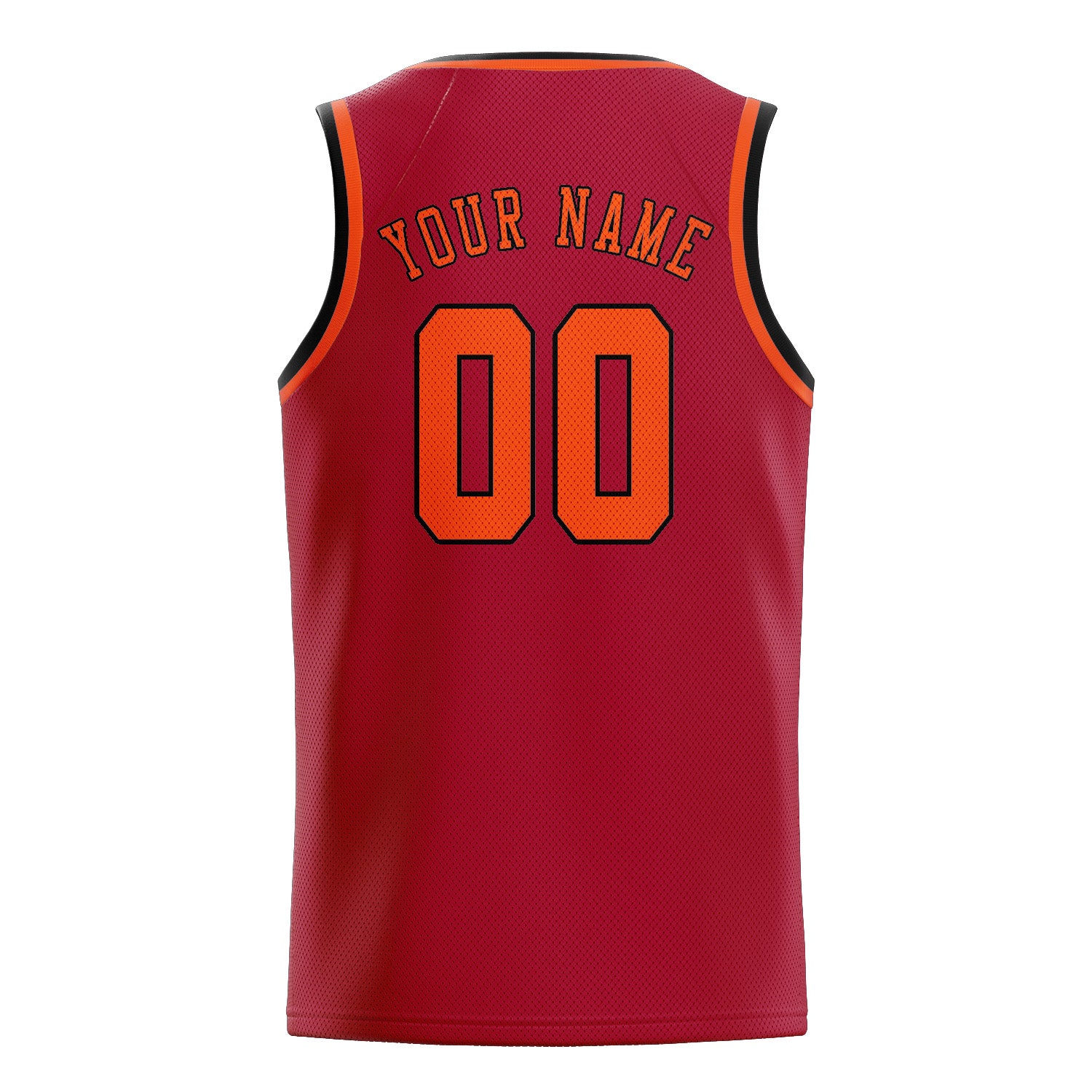 Custom Red Orange Red Basketball Jersey
