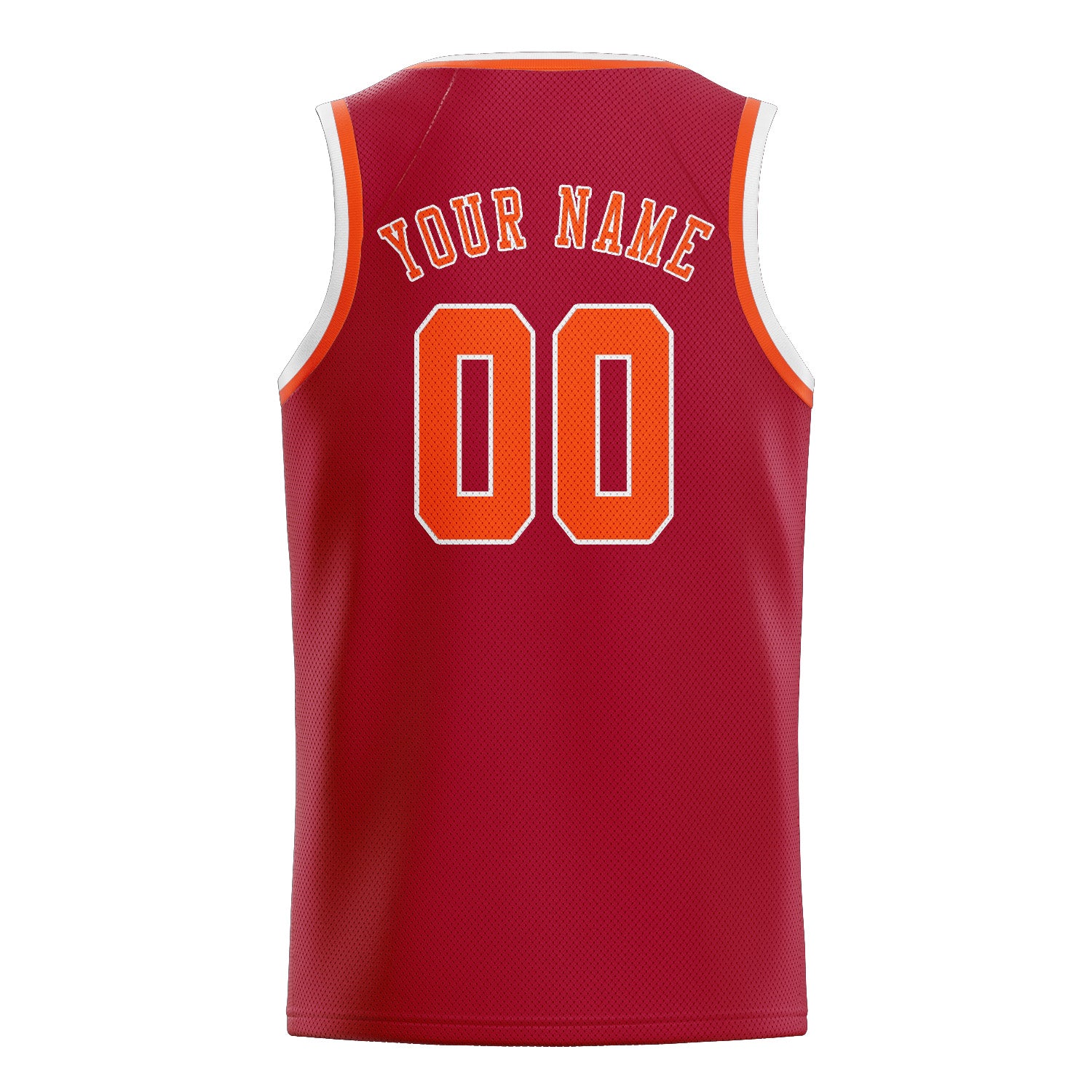 Custom Red Orange Red Basketball Jersey