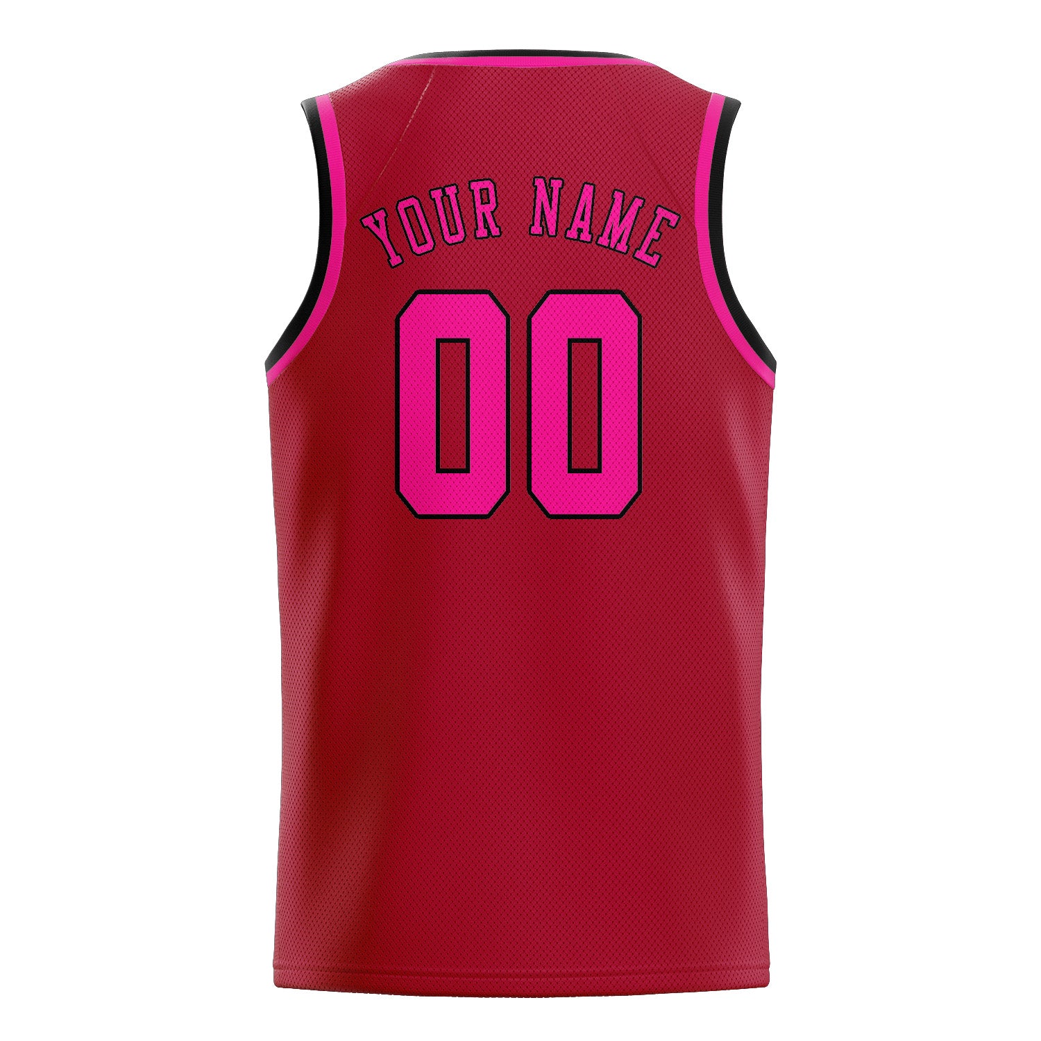 Custom Red Pink Basketball Jersey