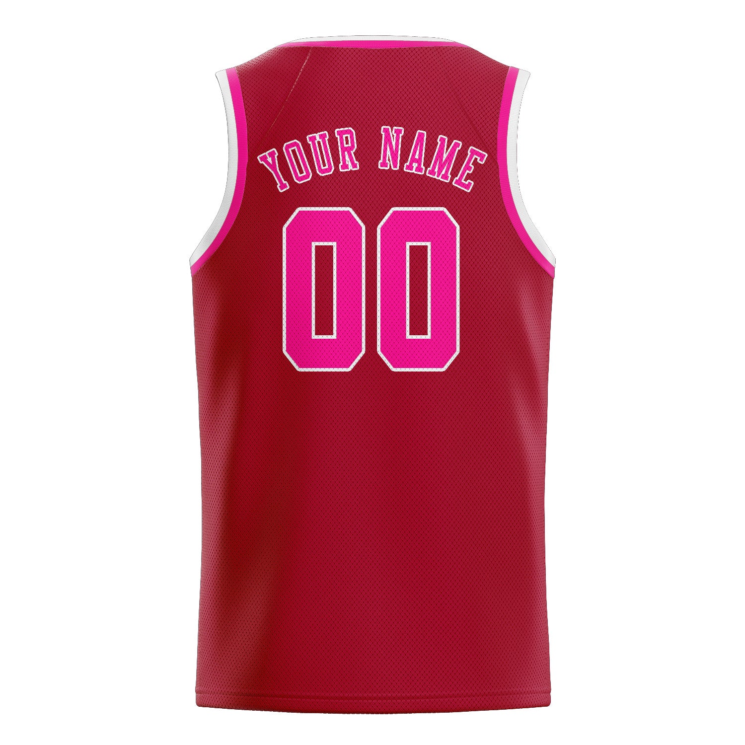 Custom Red Pink Basketball Jersey