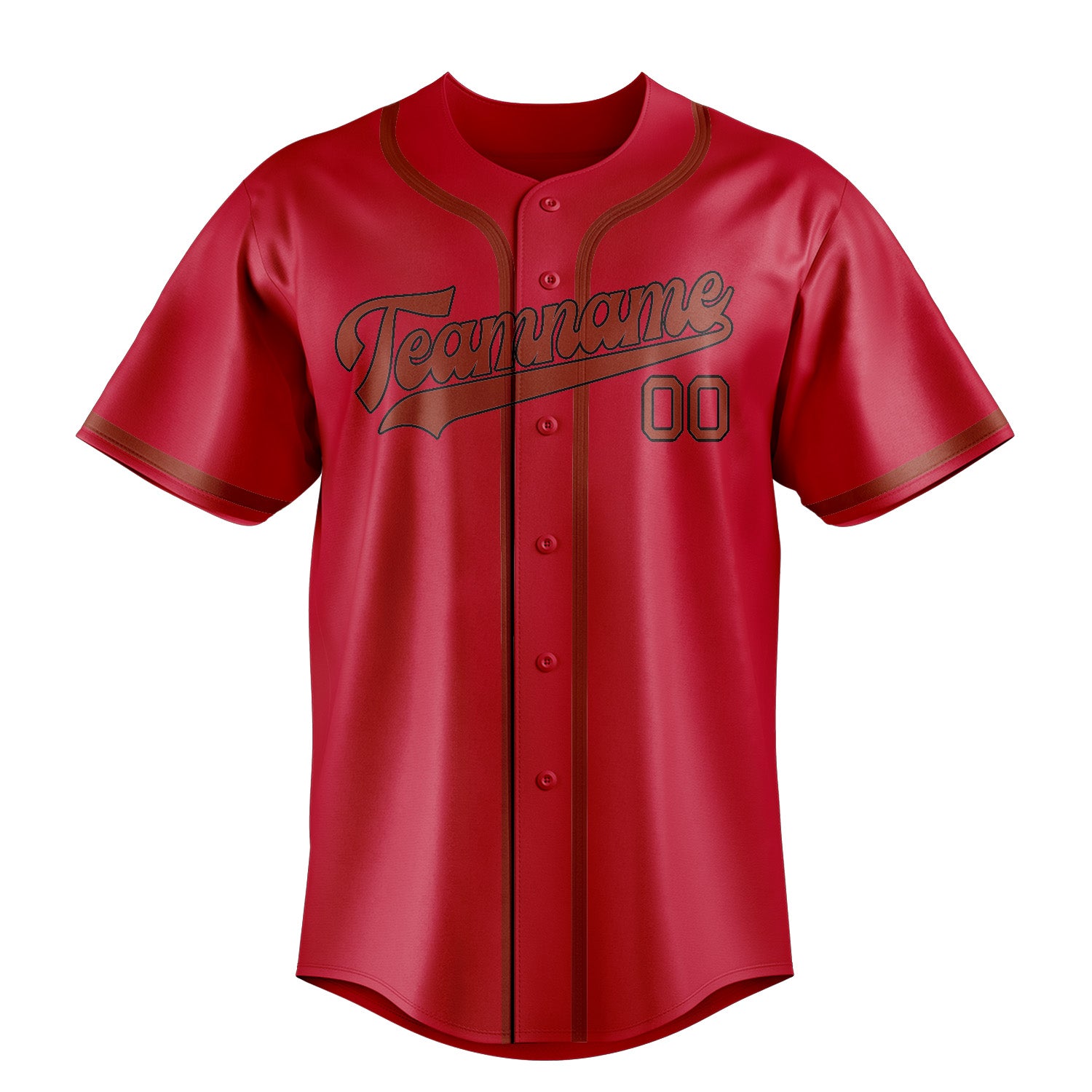 Custom Red Coral Red Baseball Jersey