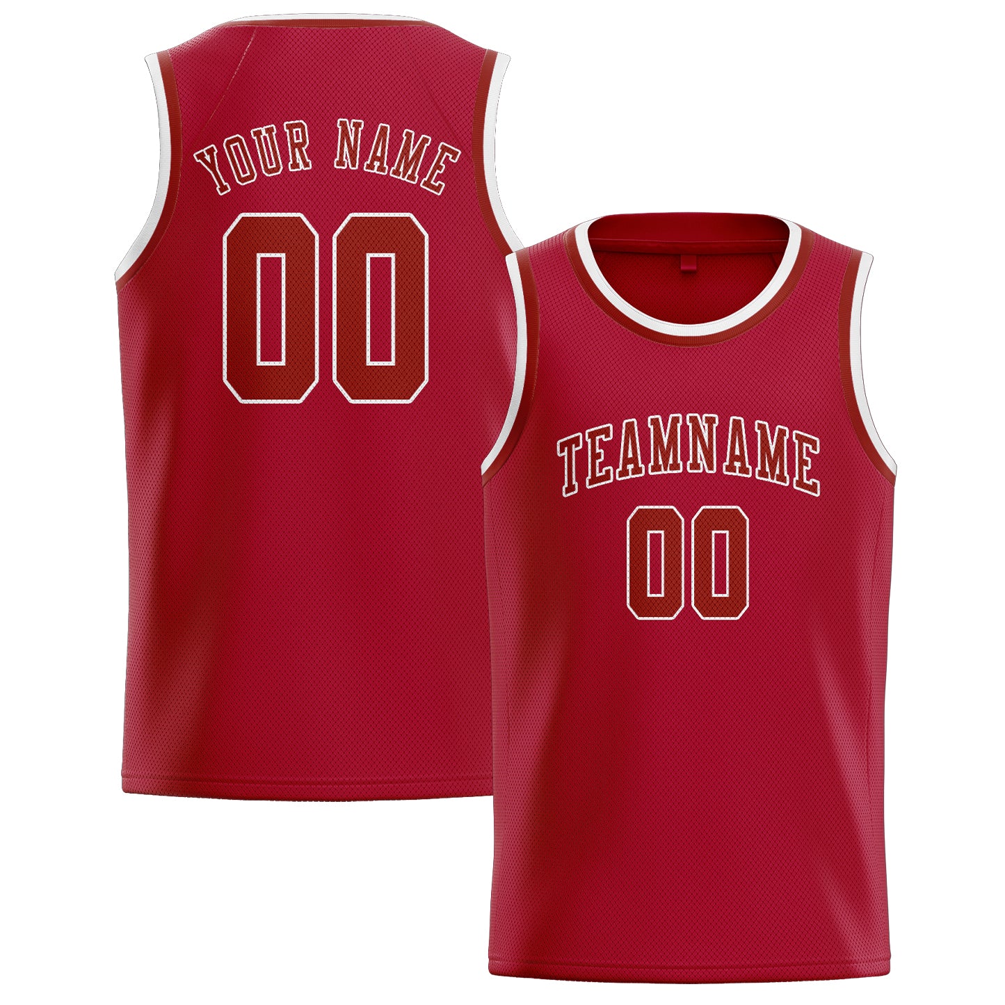 Custom Red Coral Red Basketball Jersey