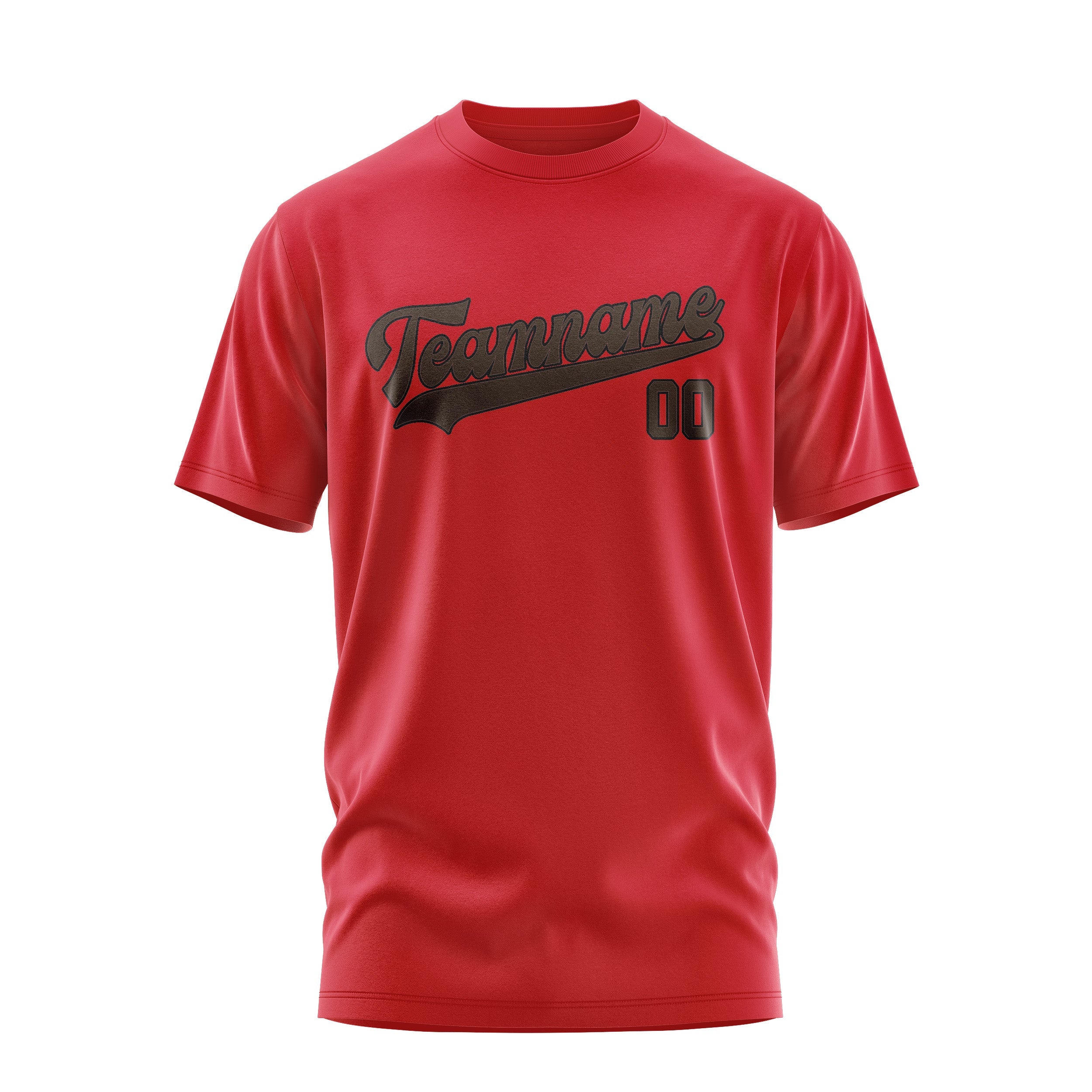 Custom Red Brown T-Shirt