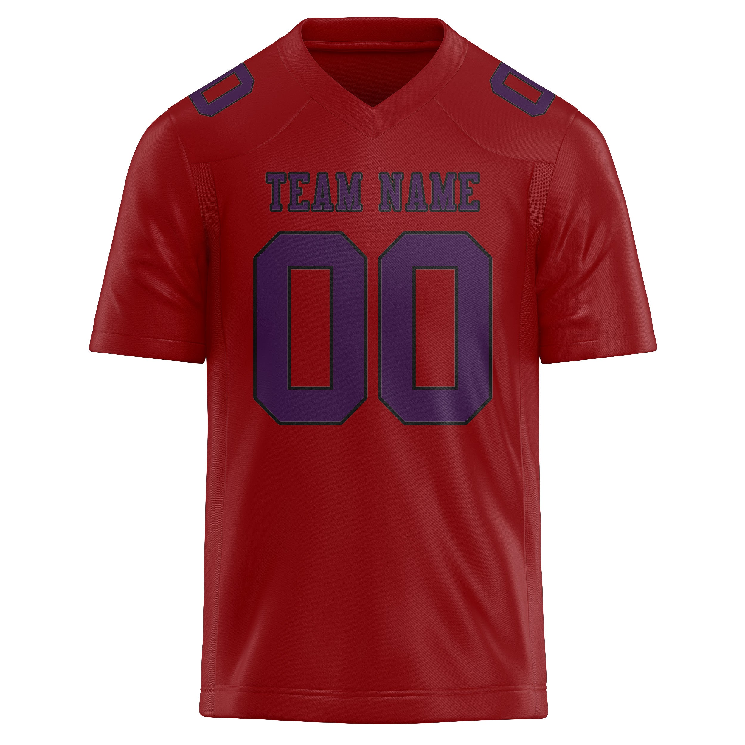 Custom Red Purple Football Jersey