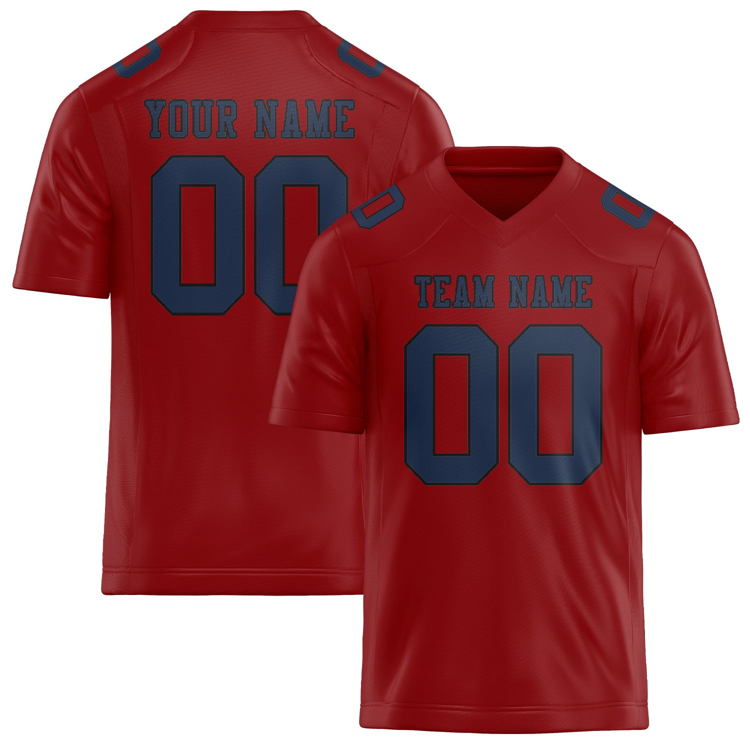 Custom Red Blue Football Jersey