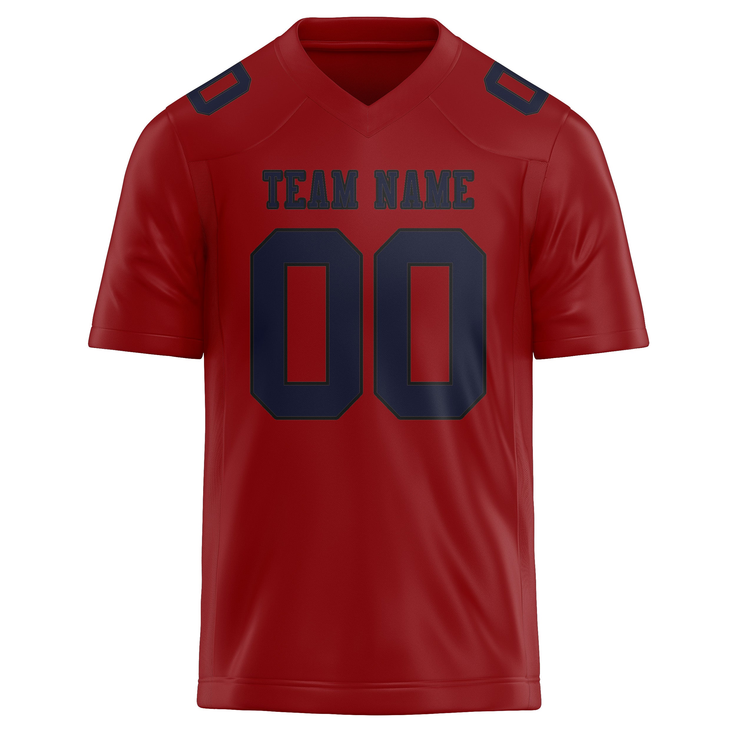Custom Red Navy Football Jersey