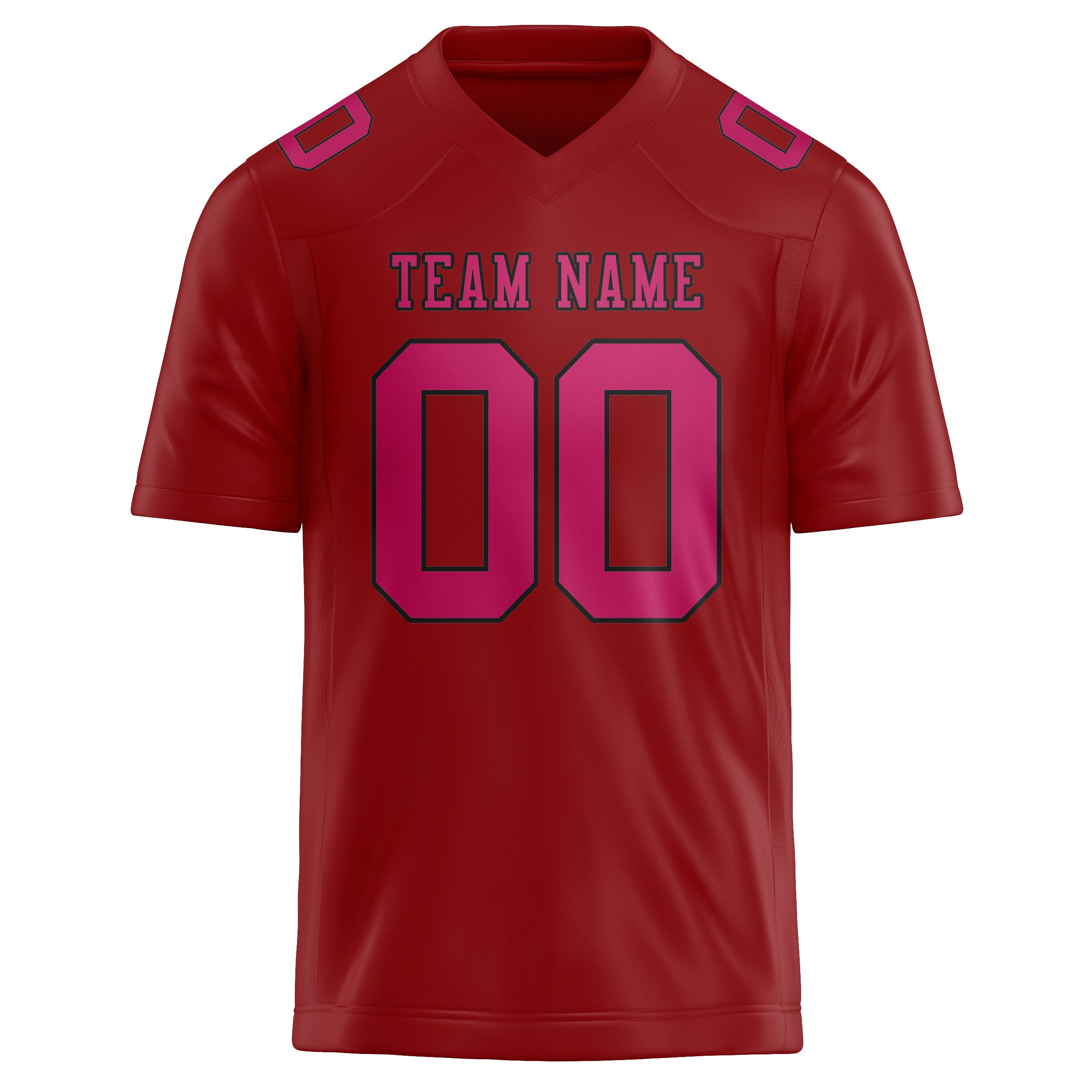 Custom Red Pink Football Jersey