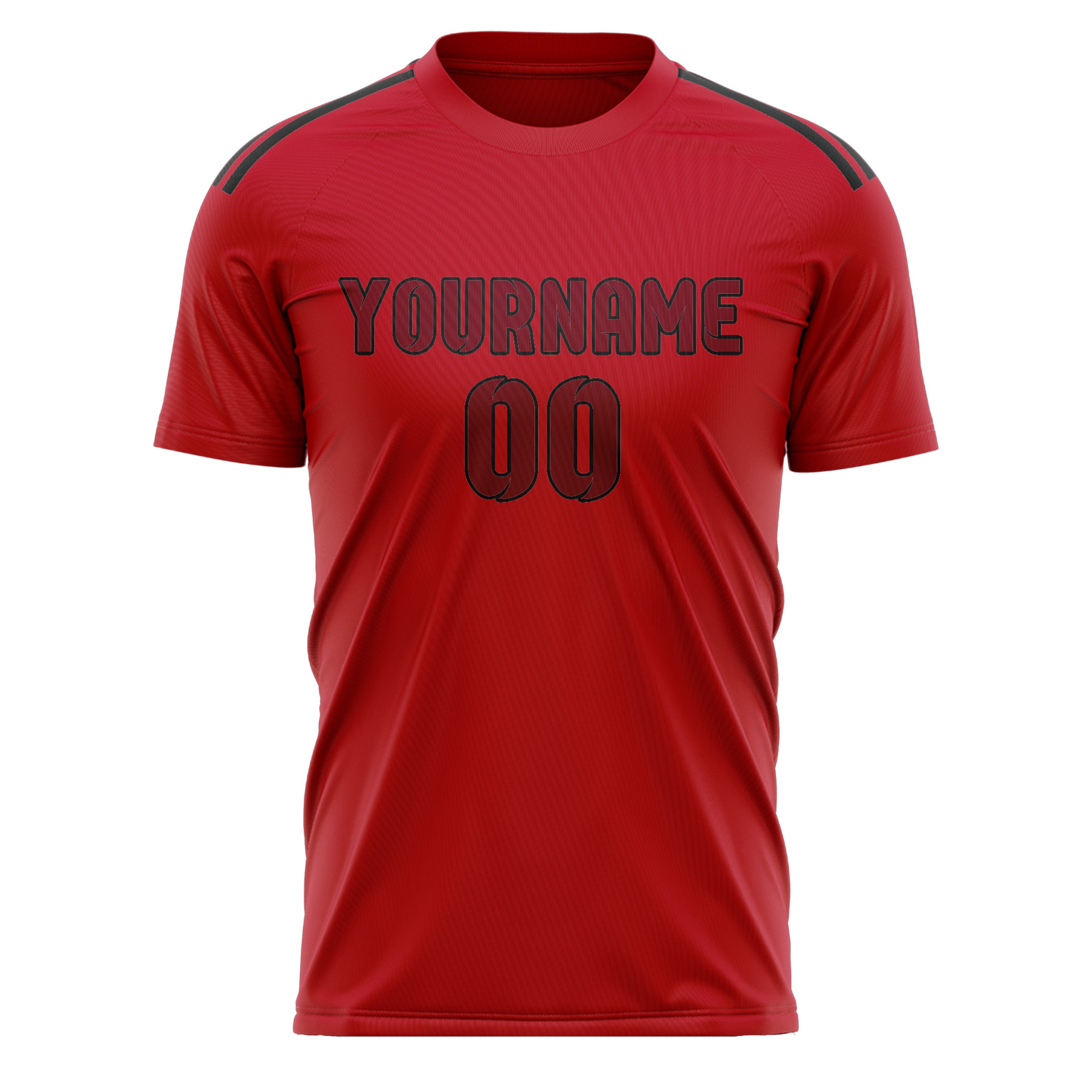 Custom Red Crimson Red Soccer Jersey